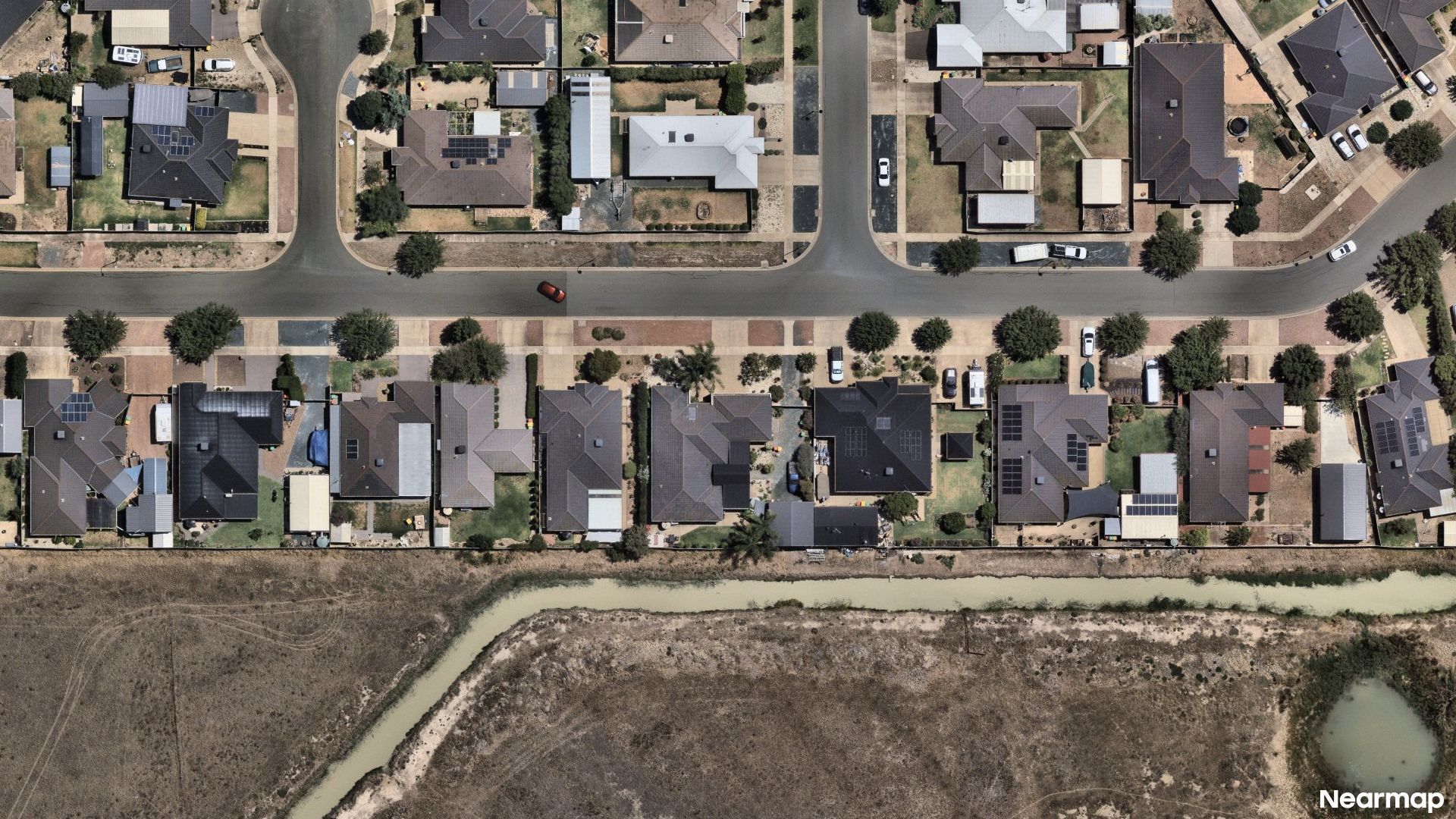 Vertical aerial view