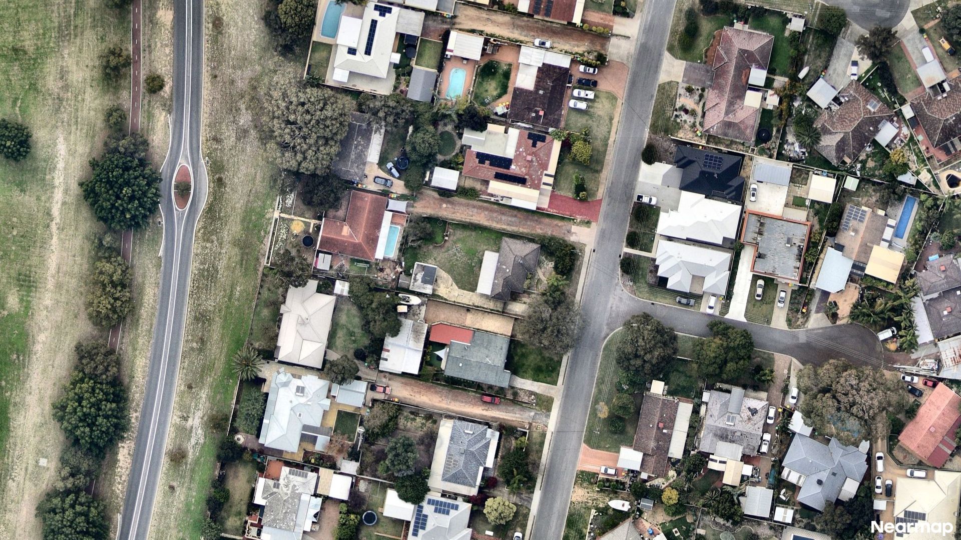 Vertical aerial view