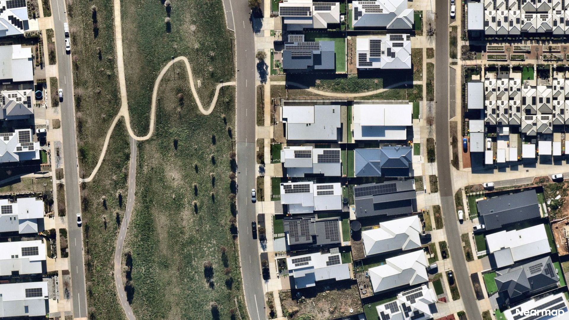 Vertical aerial view
