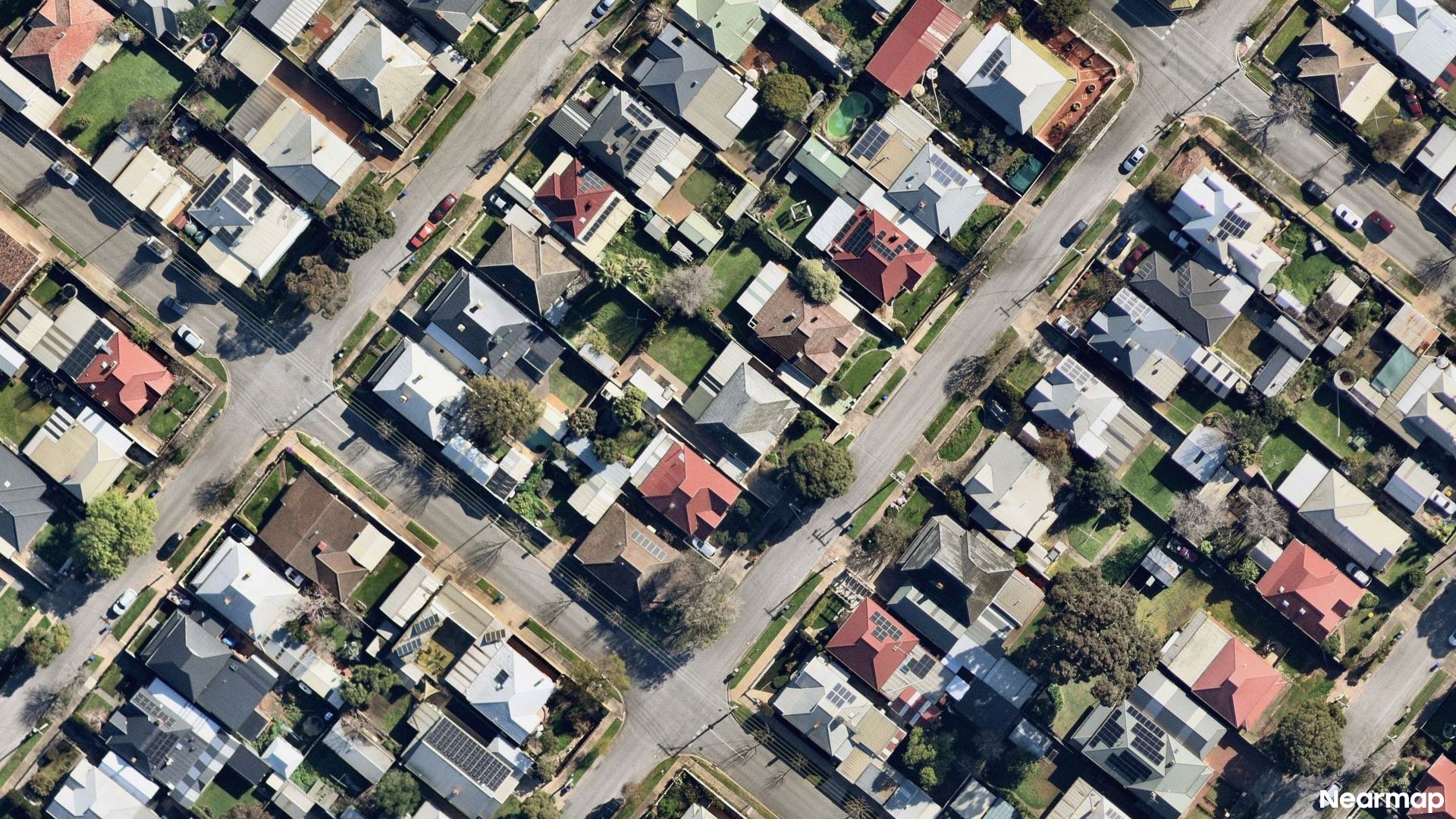 Vertical aerial view