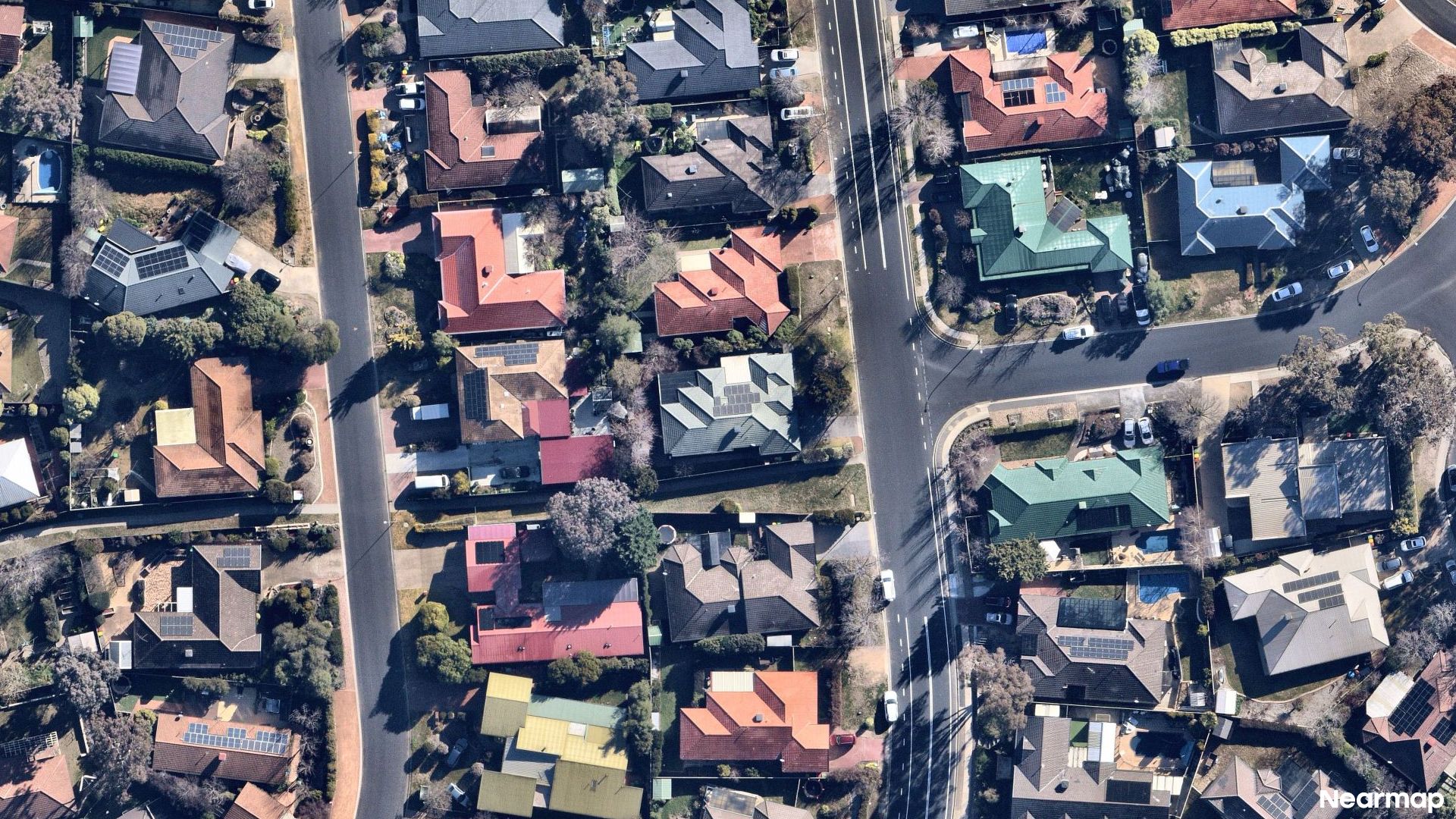 Vertical aerial view