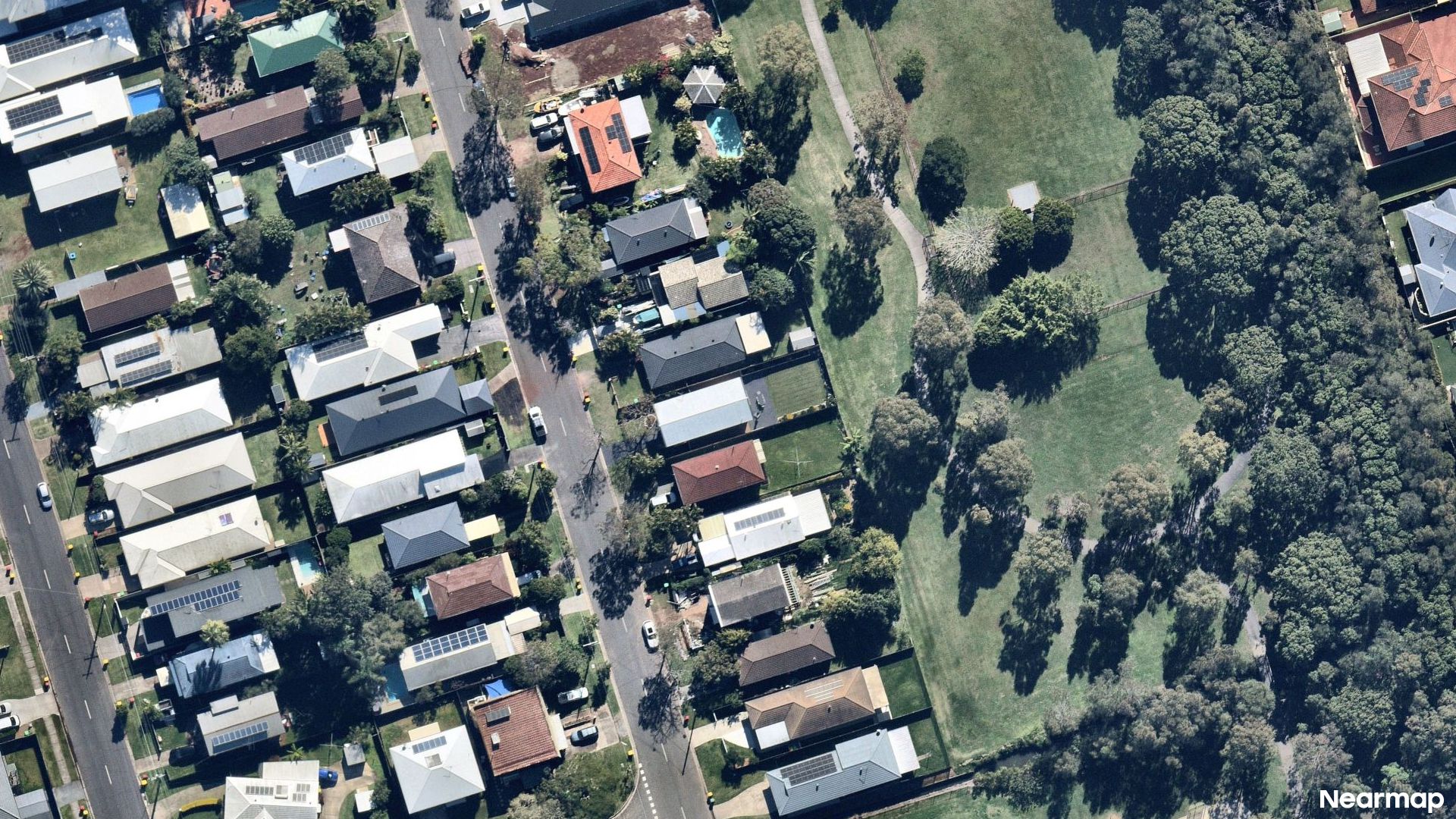 Vertical aerial view