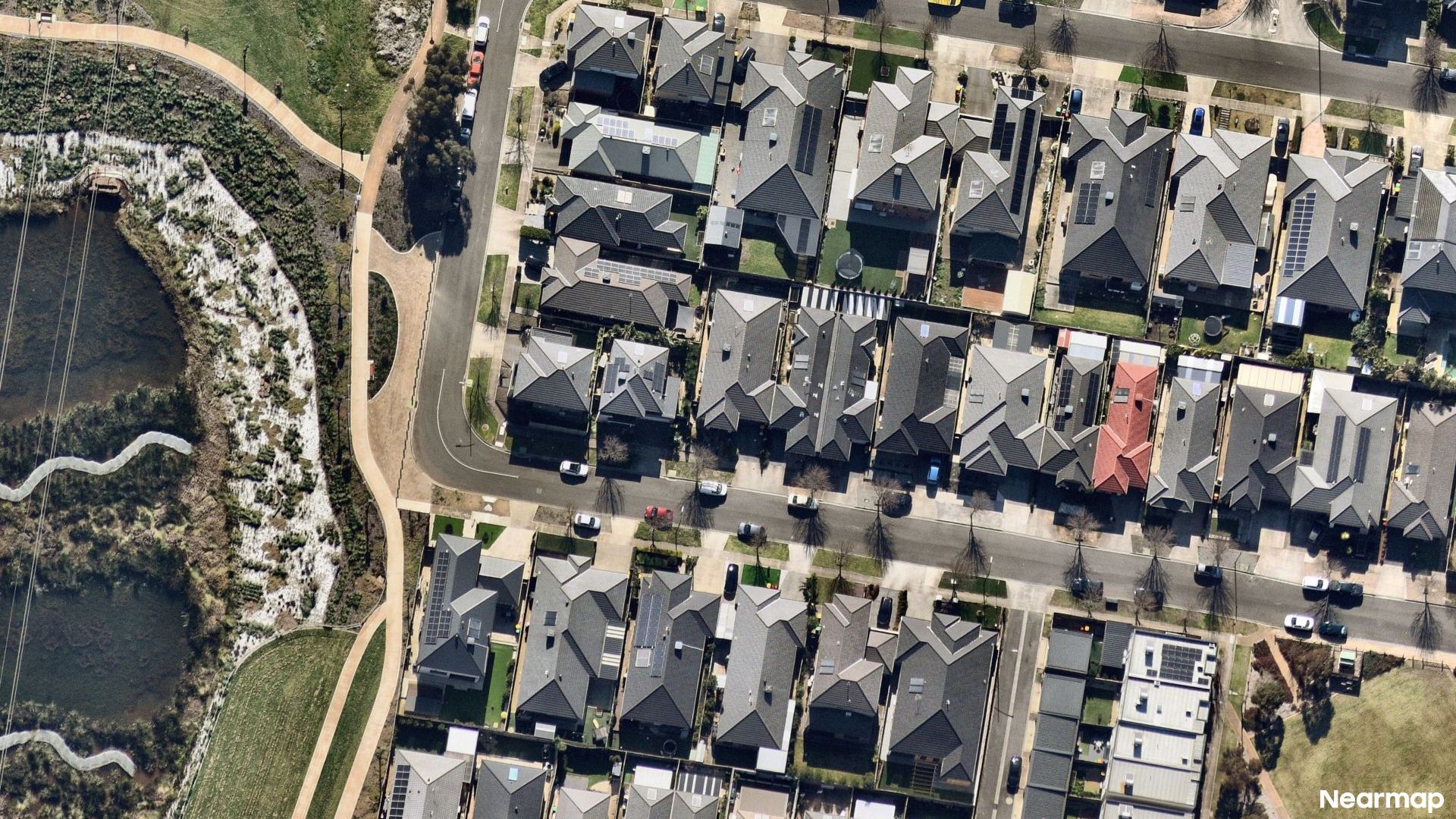 Vertical aerial view