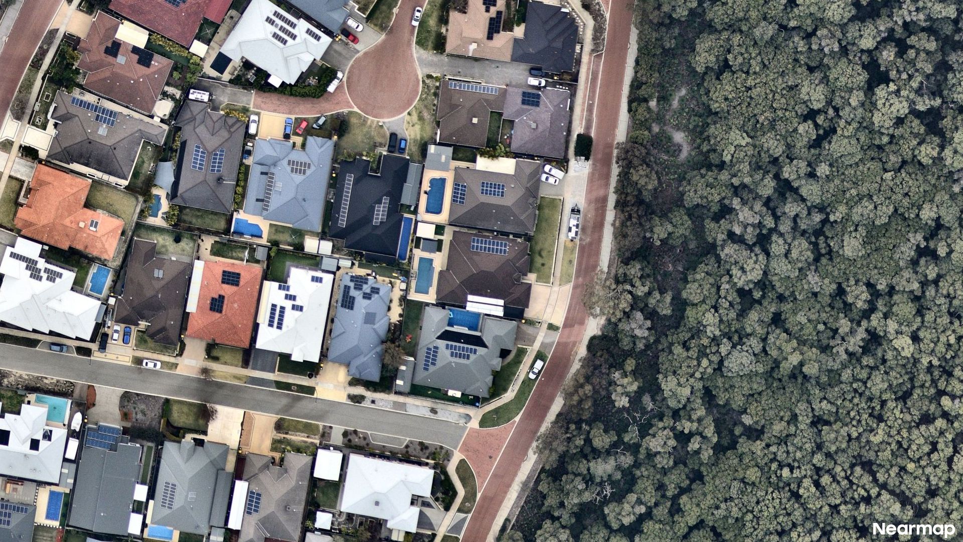 Vertical aerial view
