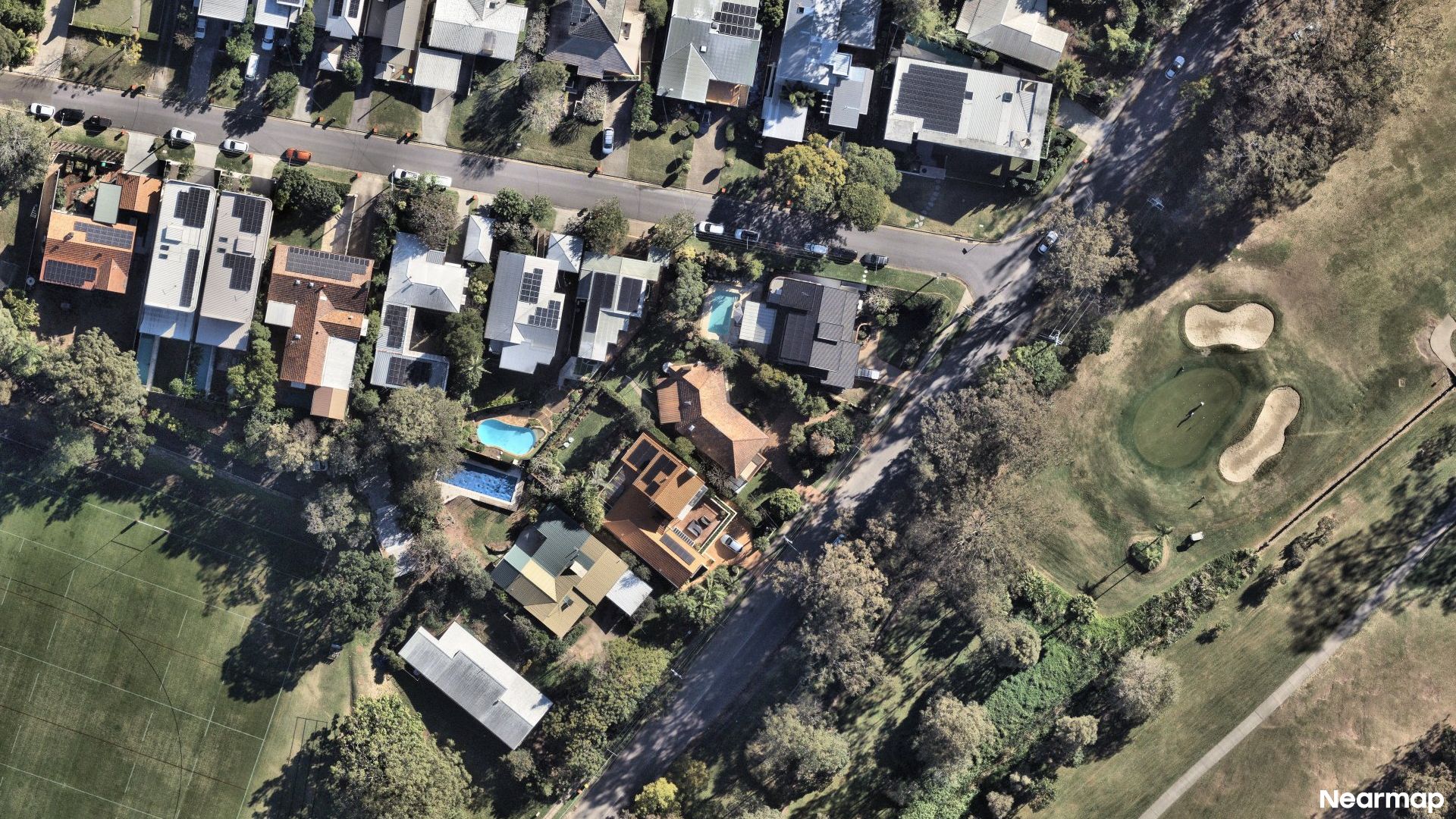 Vertical aerial view