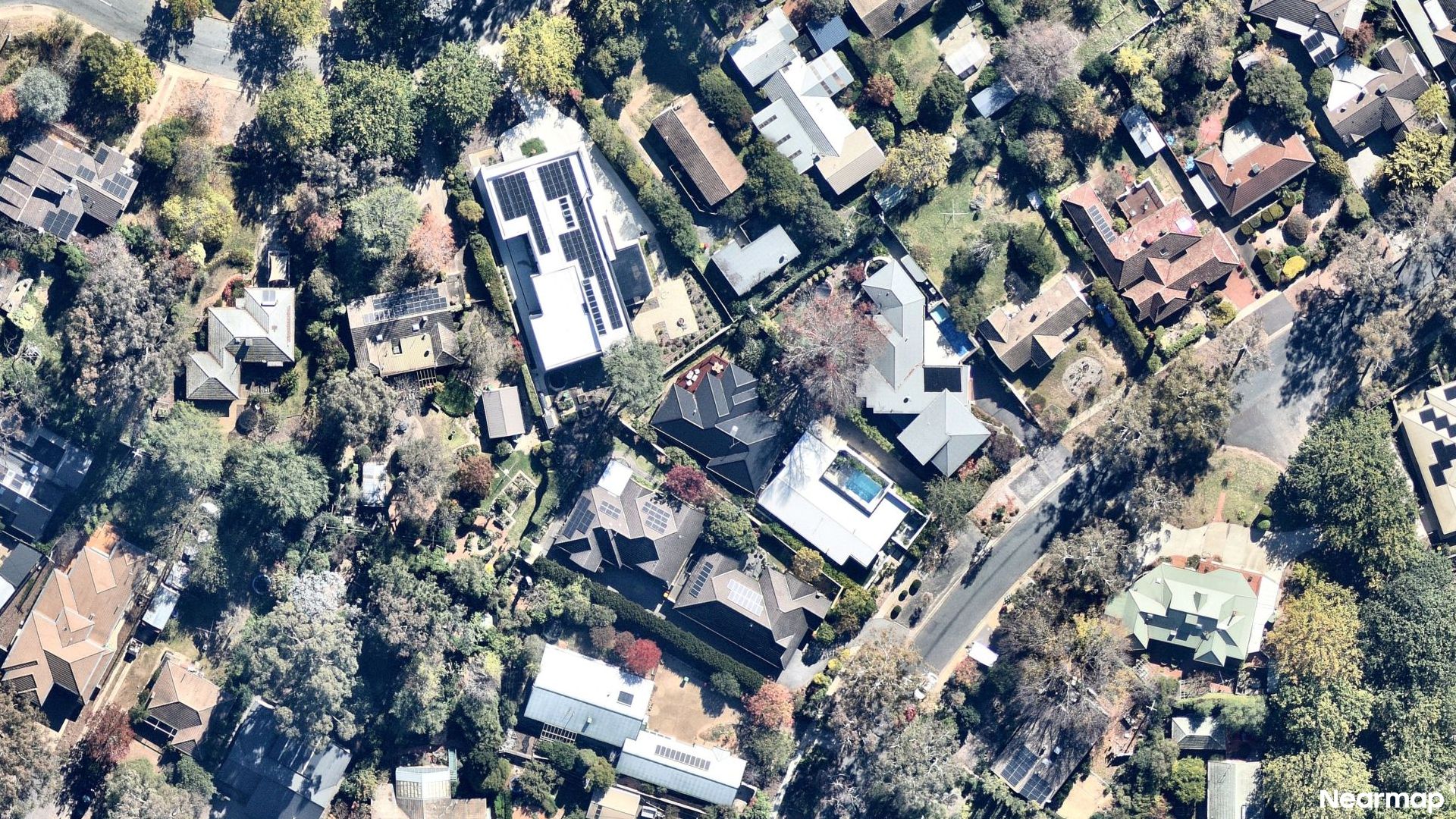 Vertical aerial view
