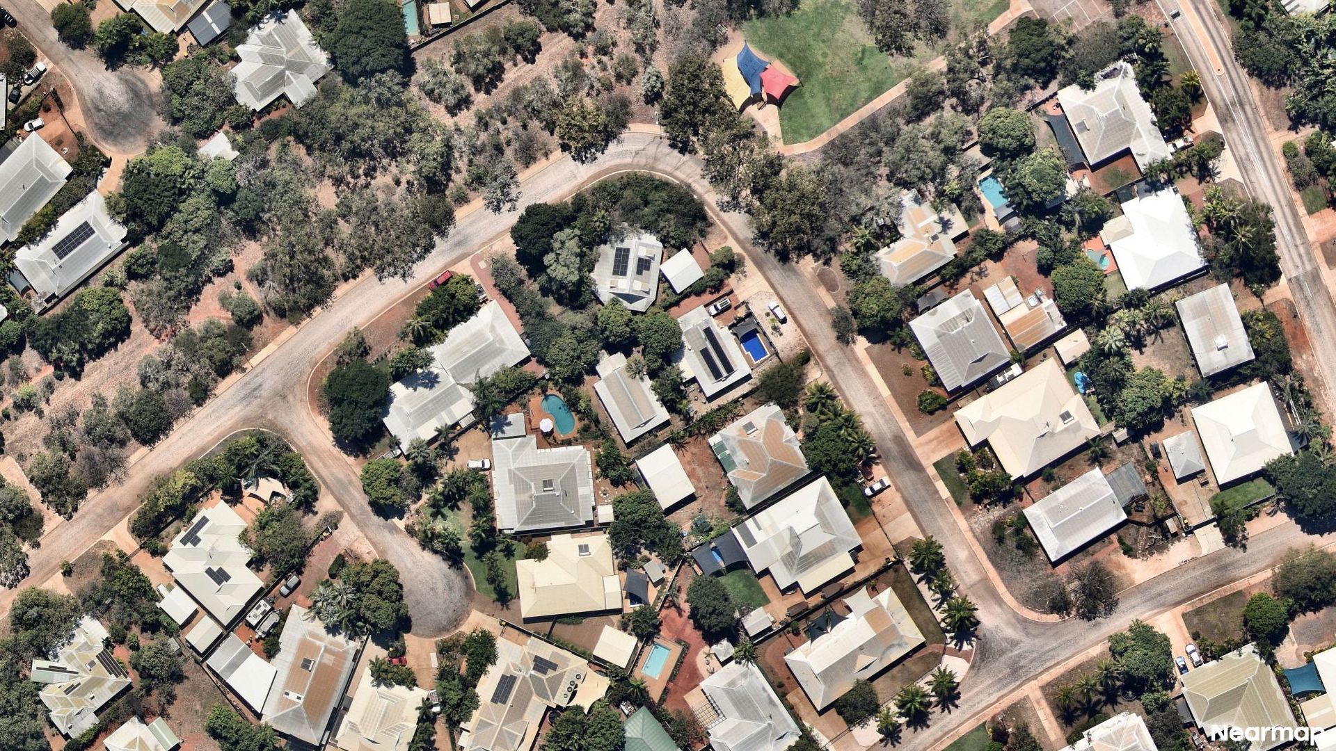 Vertical aerial view