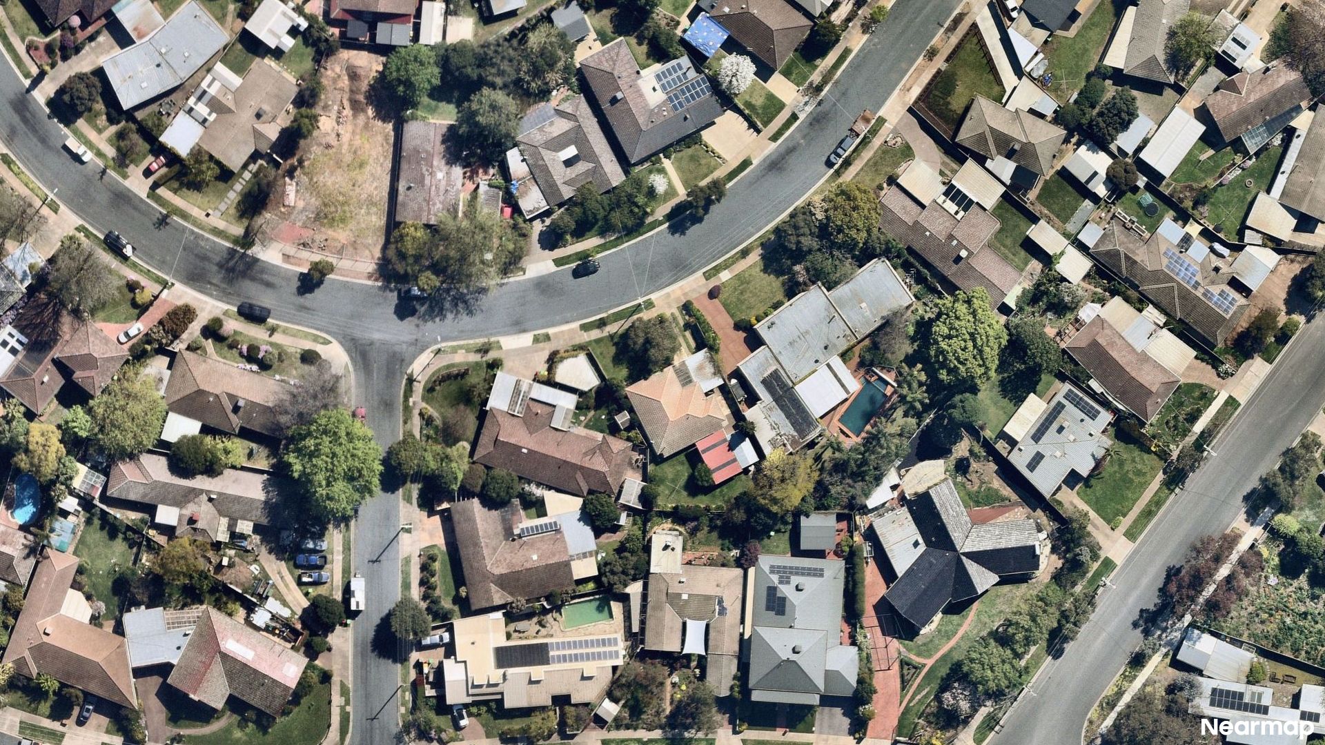 Vertical aerial view