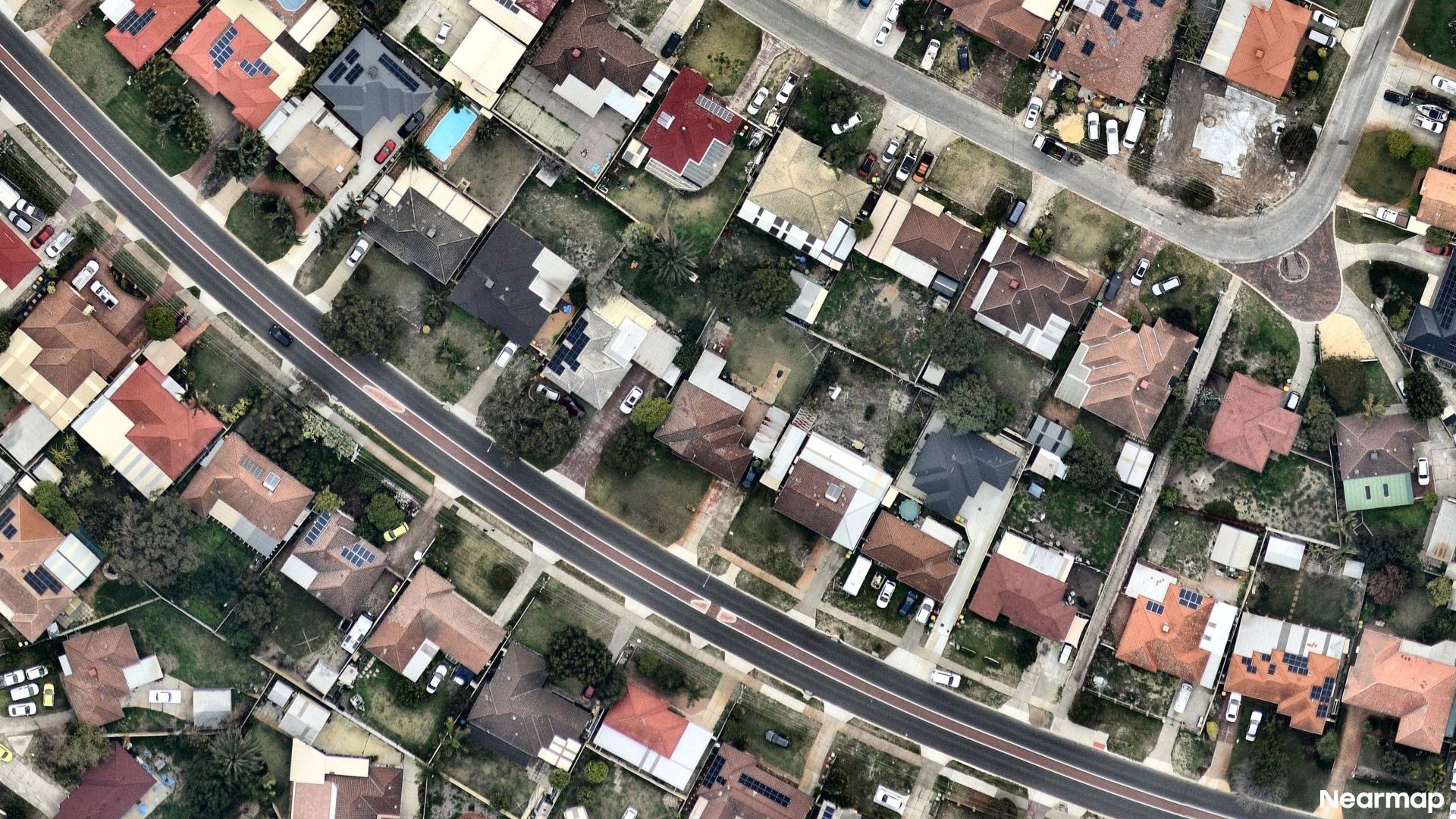 Vertical aerial view