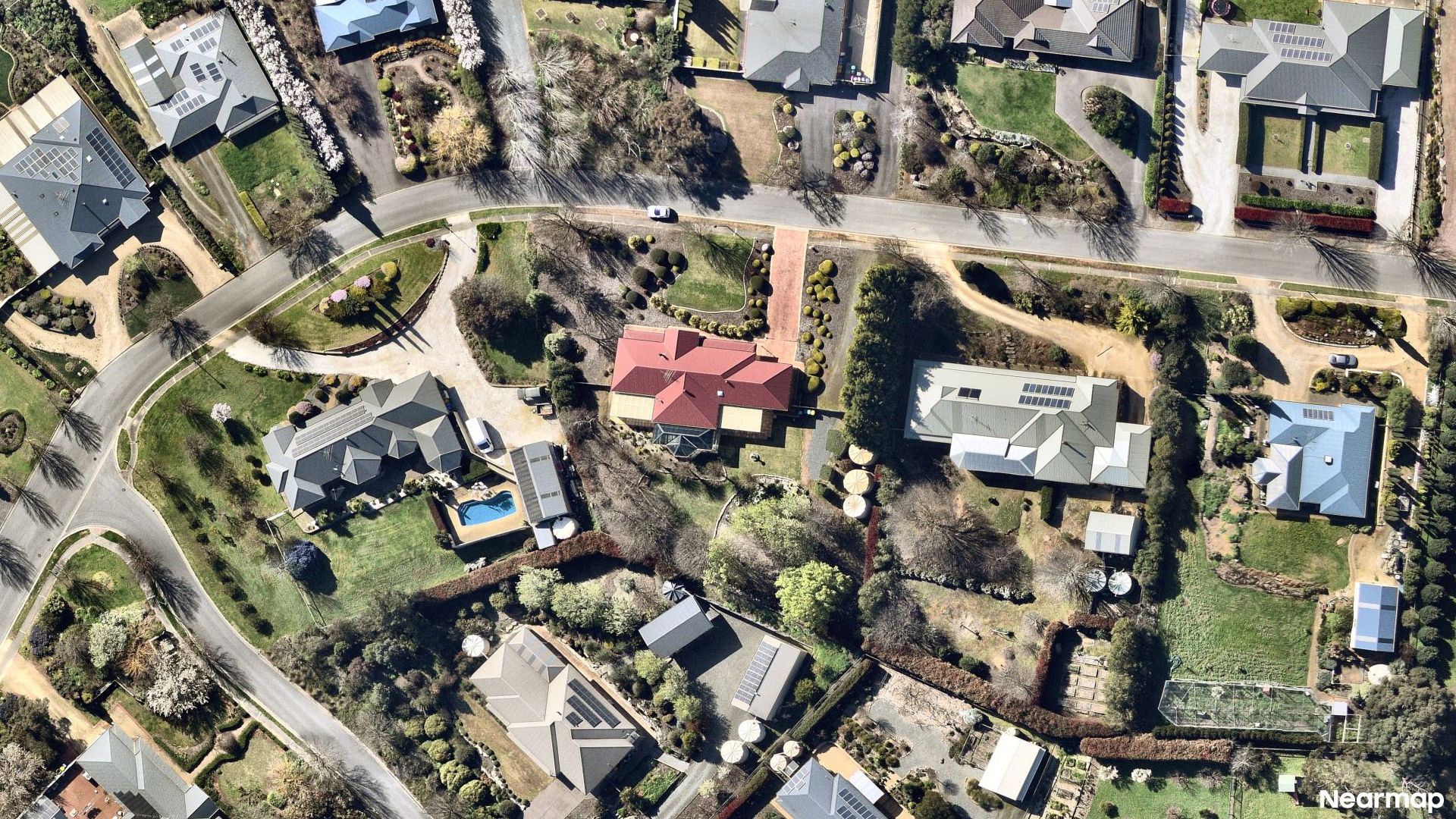 Vertical aerial view