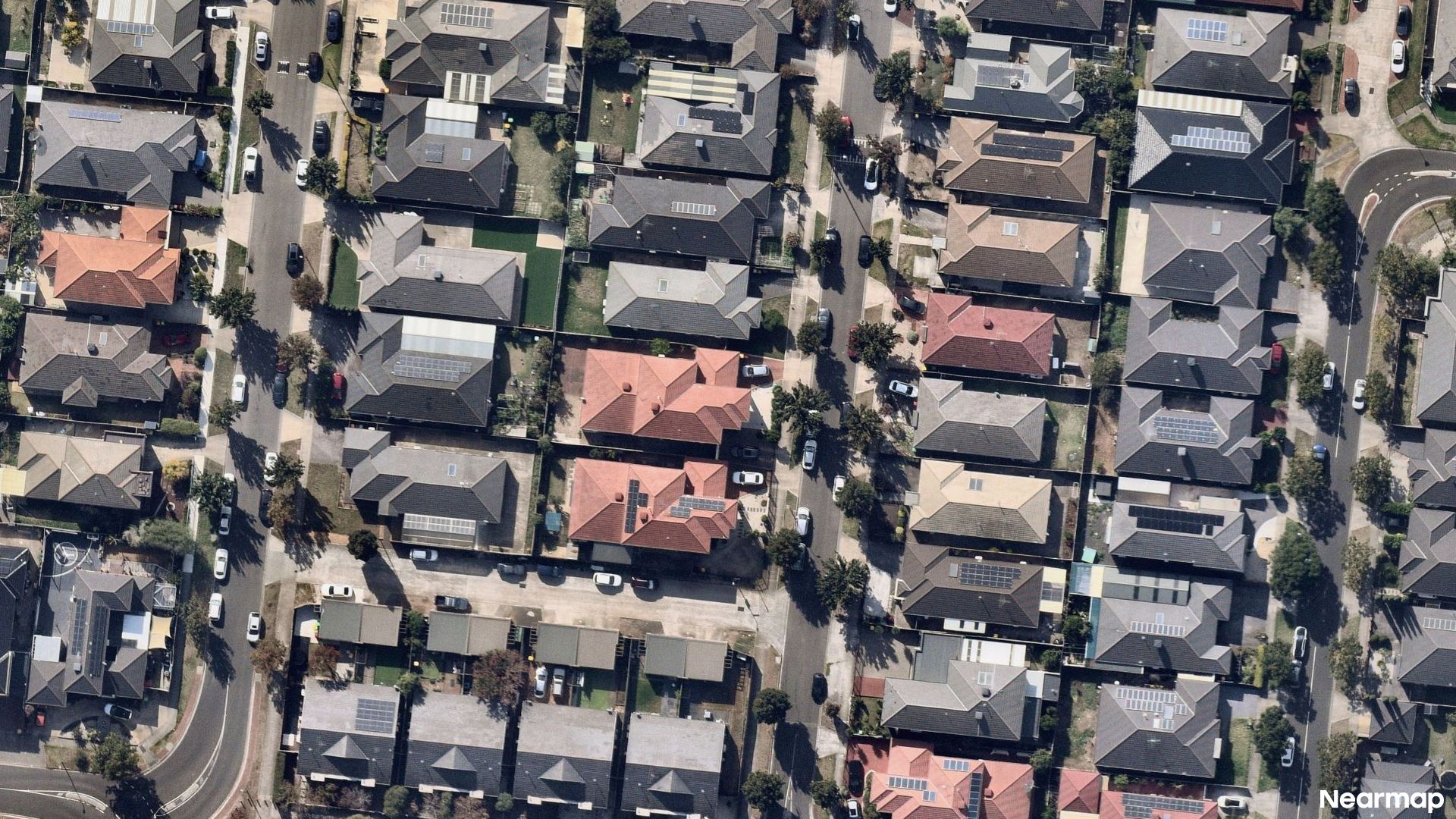 Vertical aerial view