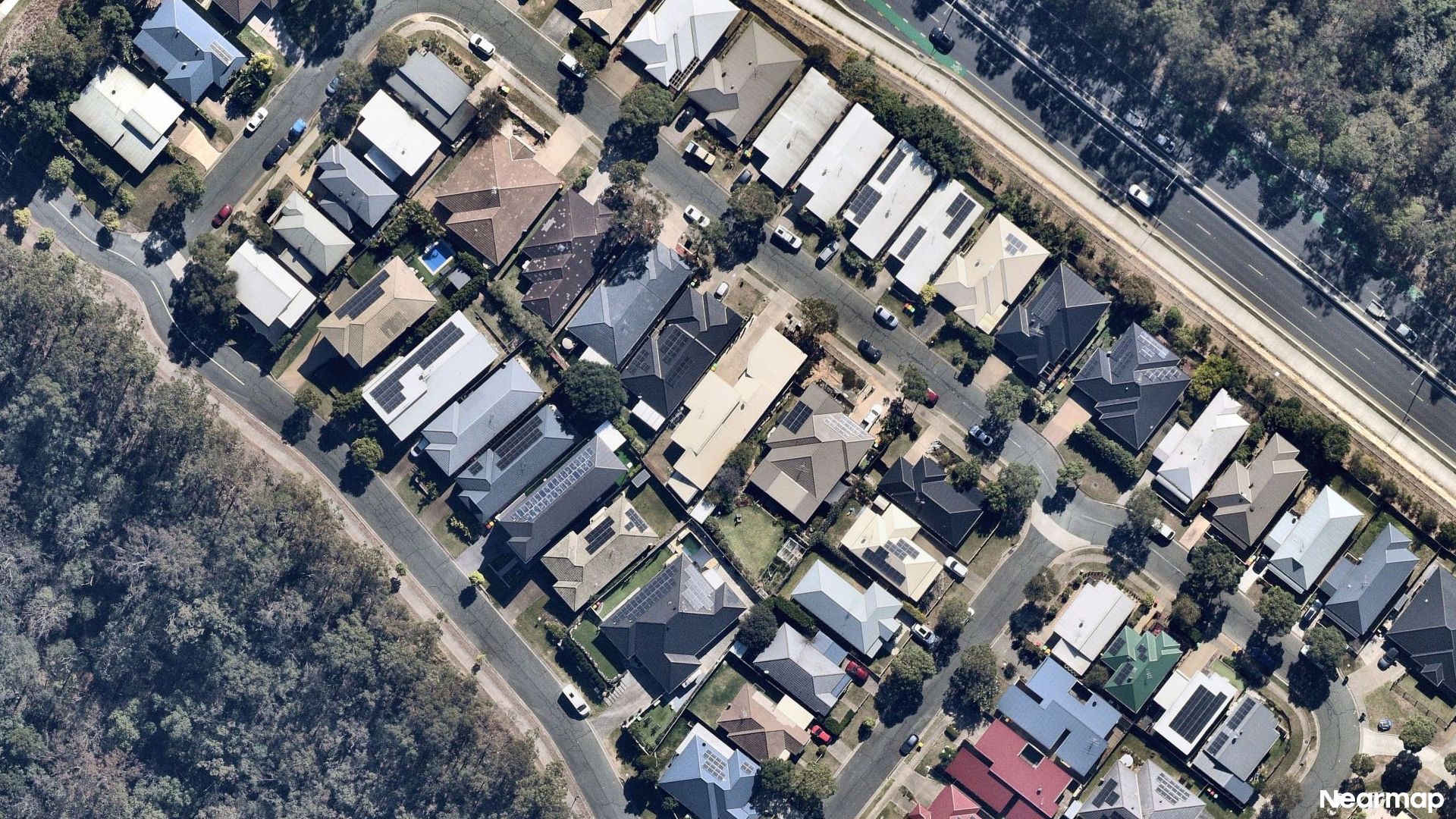 Vertical aerial view