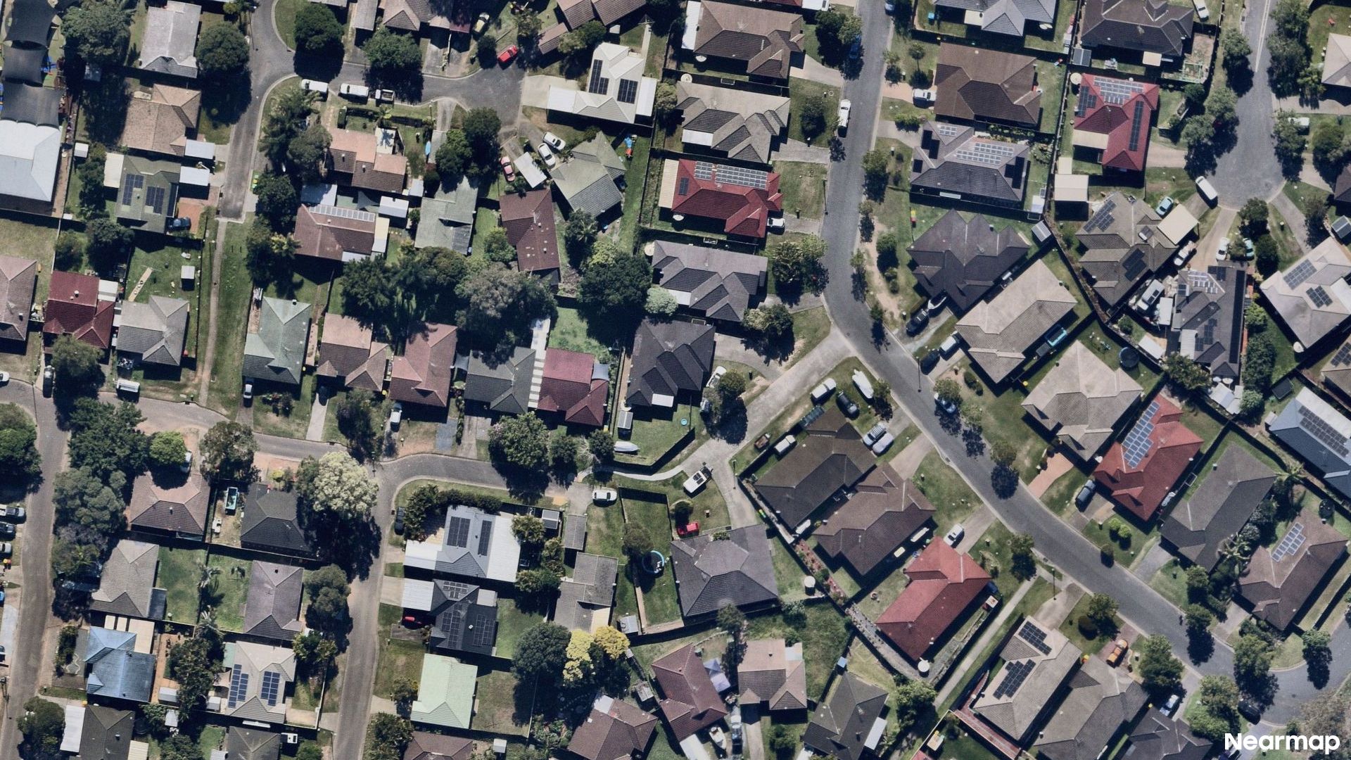 Vertical aerial view