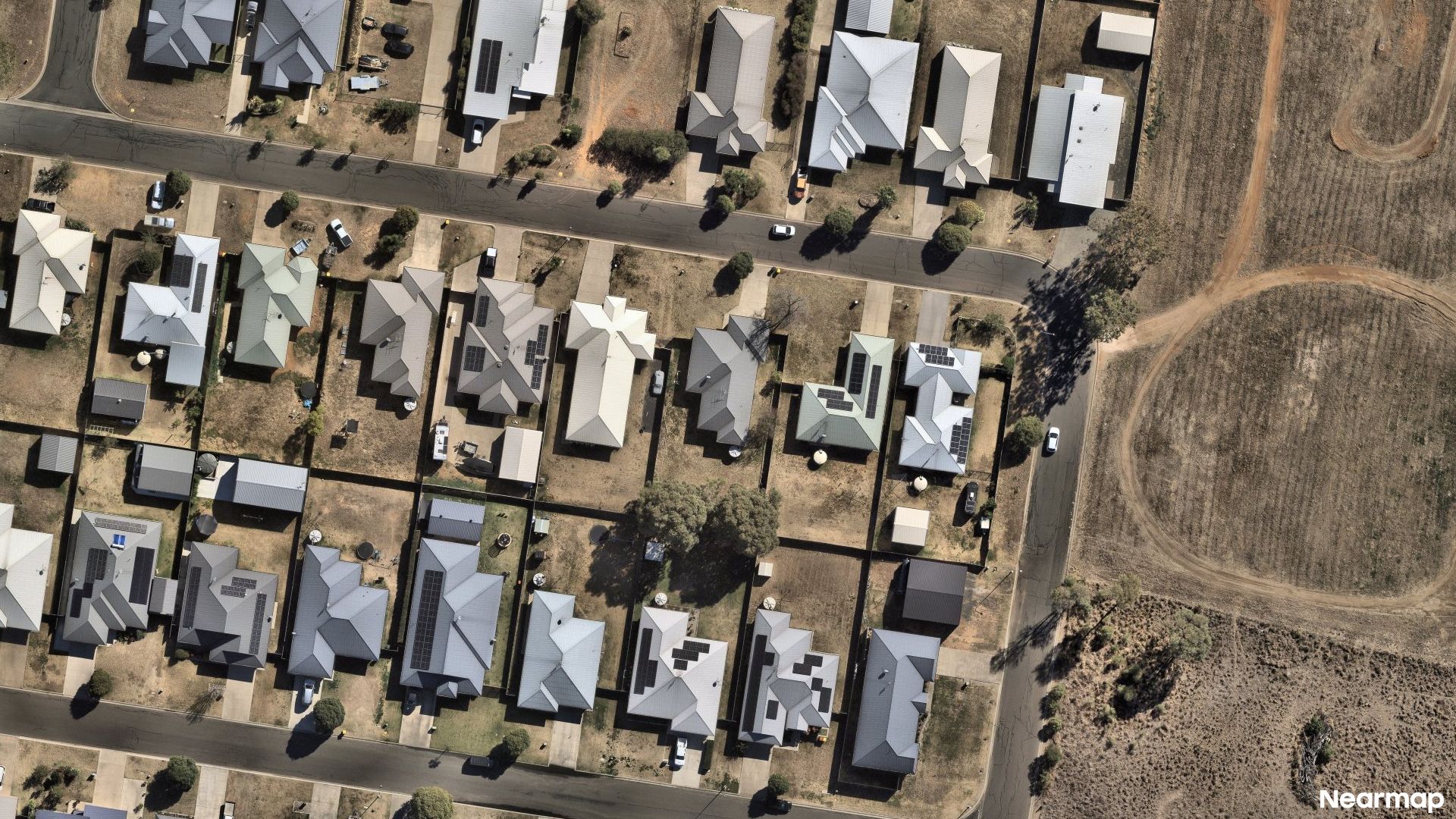 Vertical aerial view