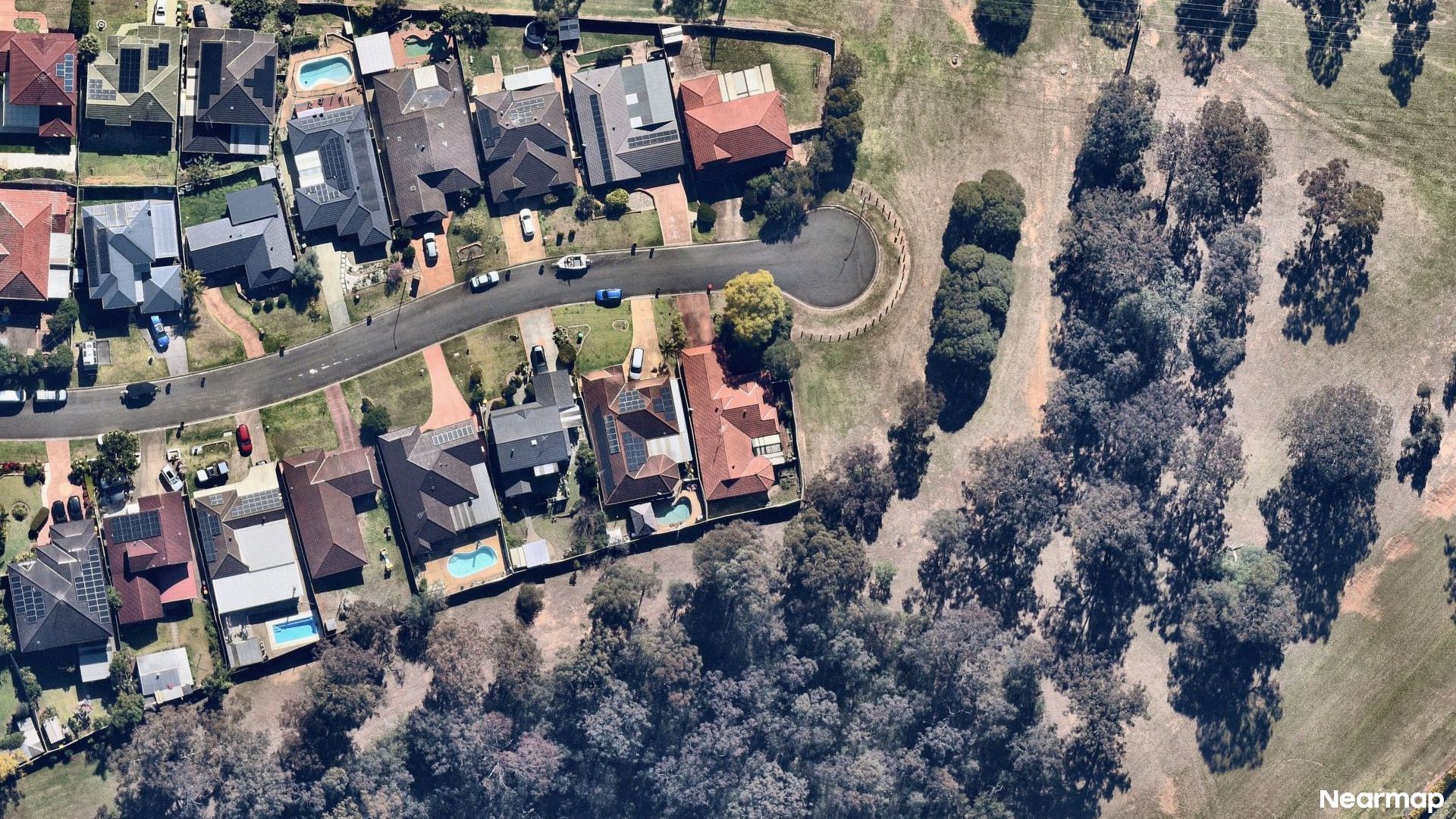 Vertical aerial view