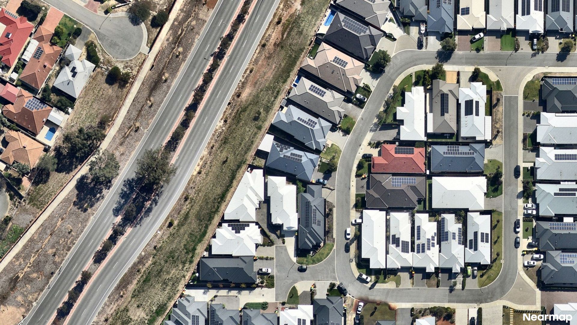 Vertical aerial view