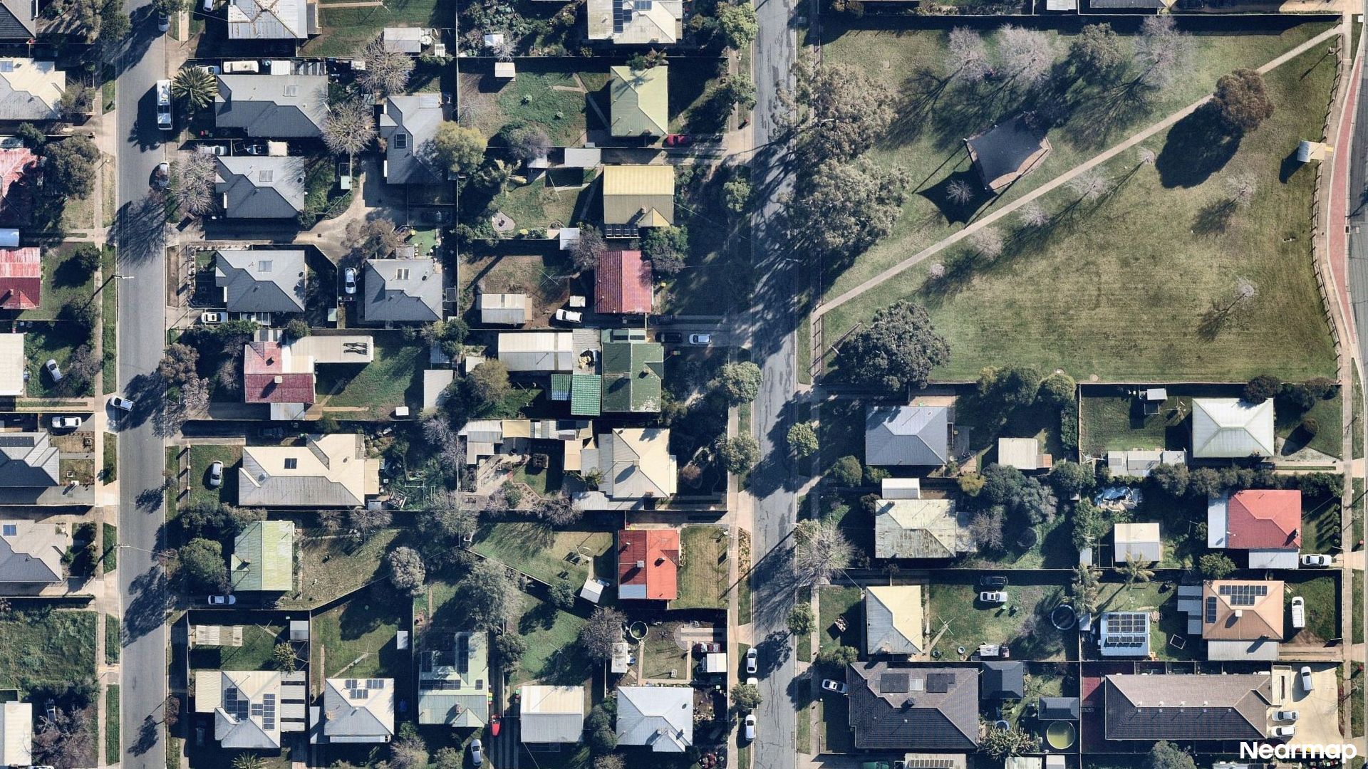Vertical aerial view