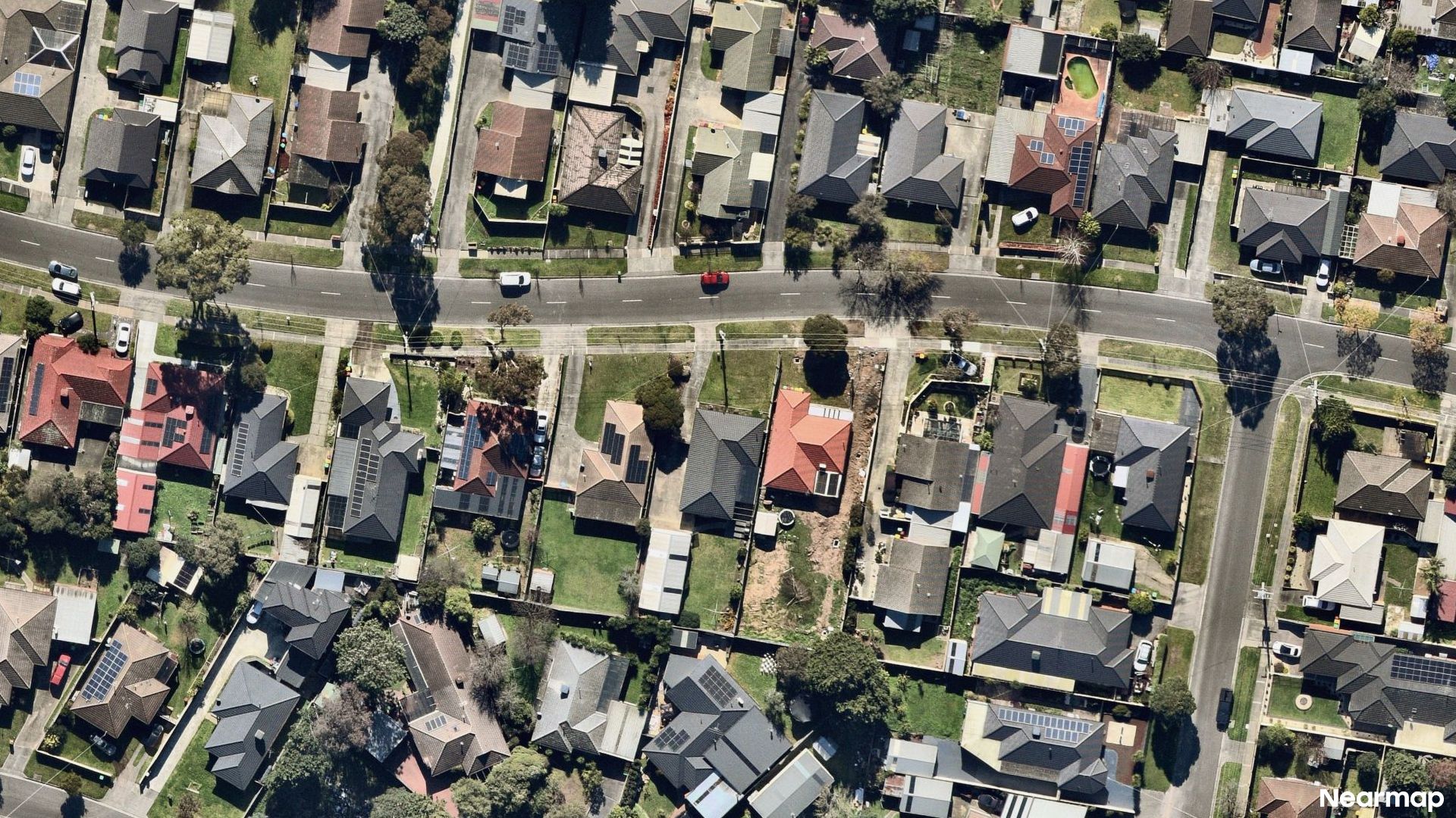 Vertical aerial view