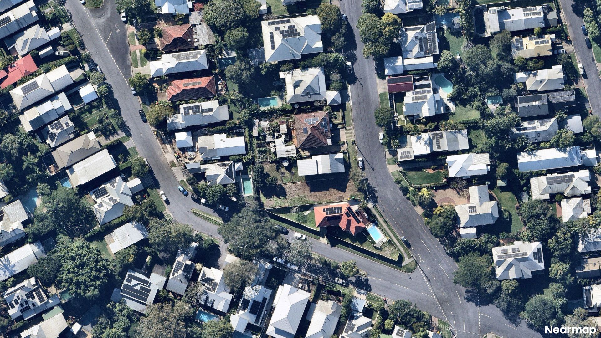 Vertical aerial view