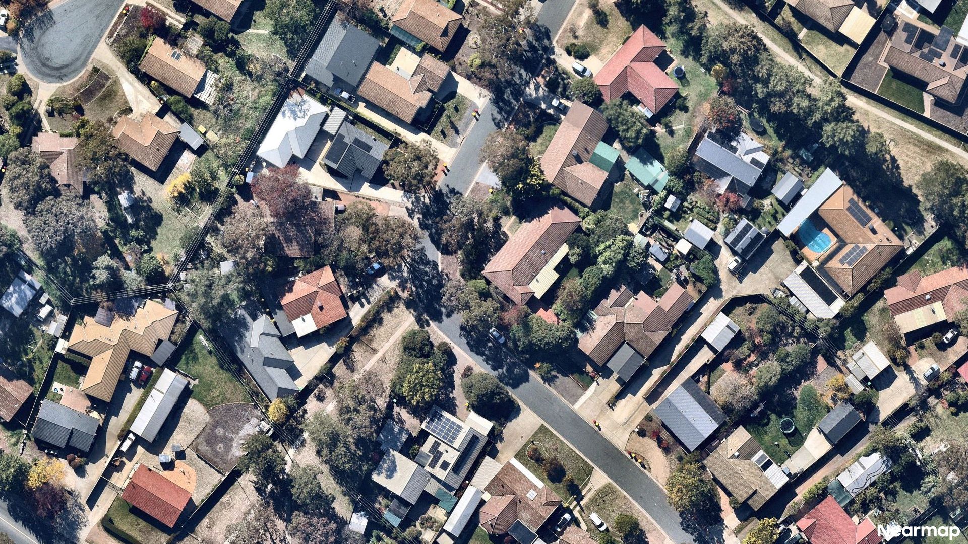 Vertical aerial view