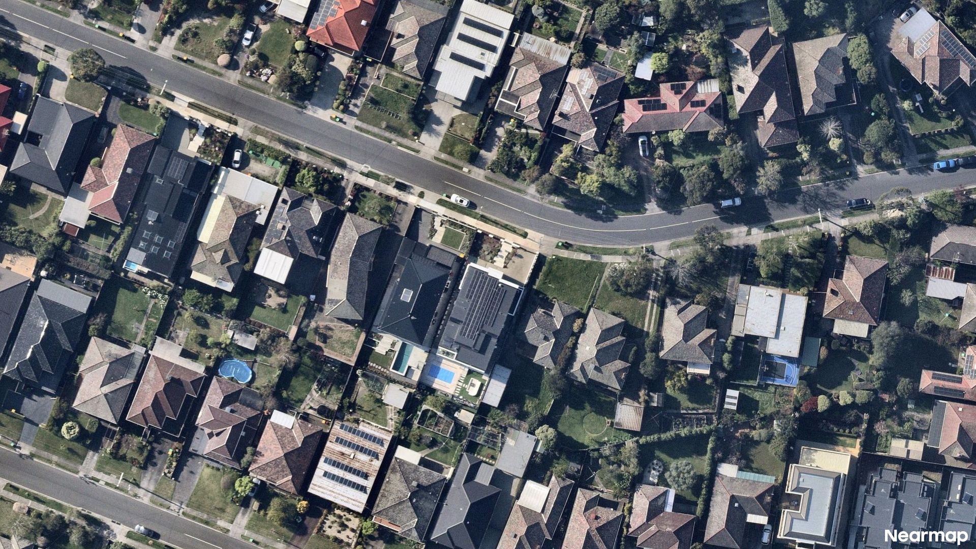 Vertical aerial view
