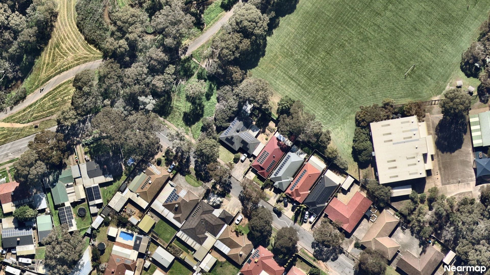 Vertical aerial view