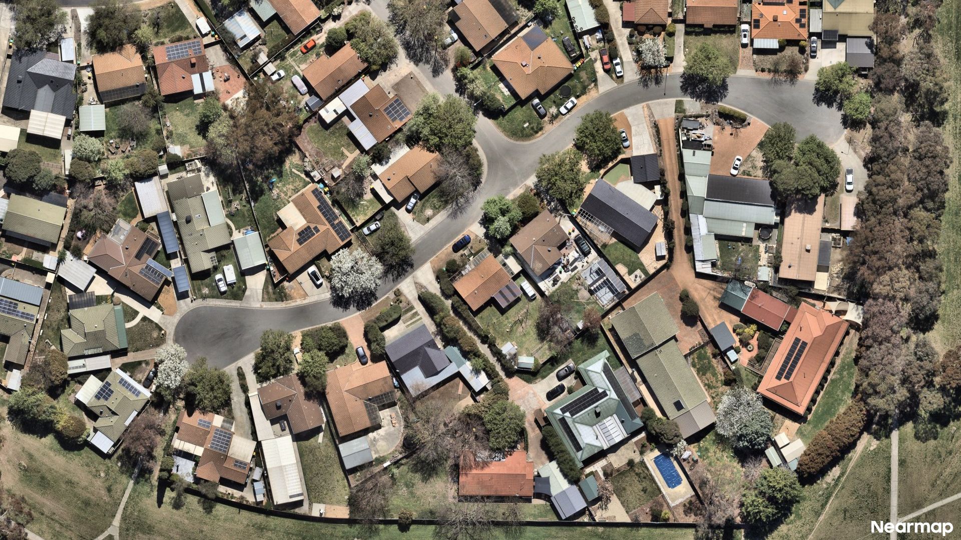 Vertical aerial view