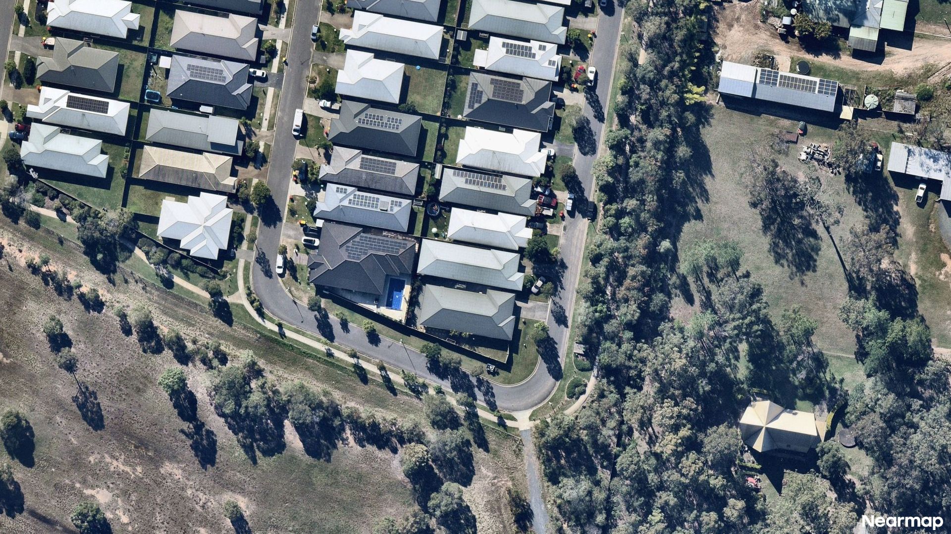 Vertical aerial view