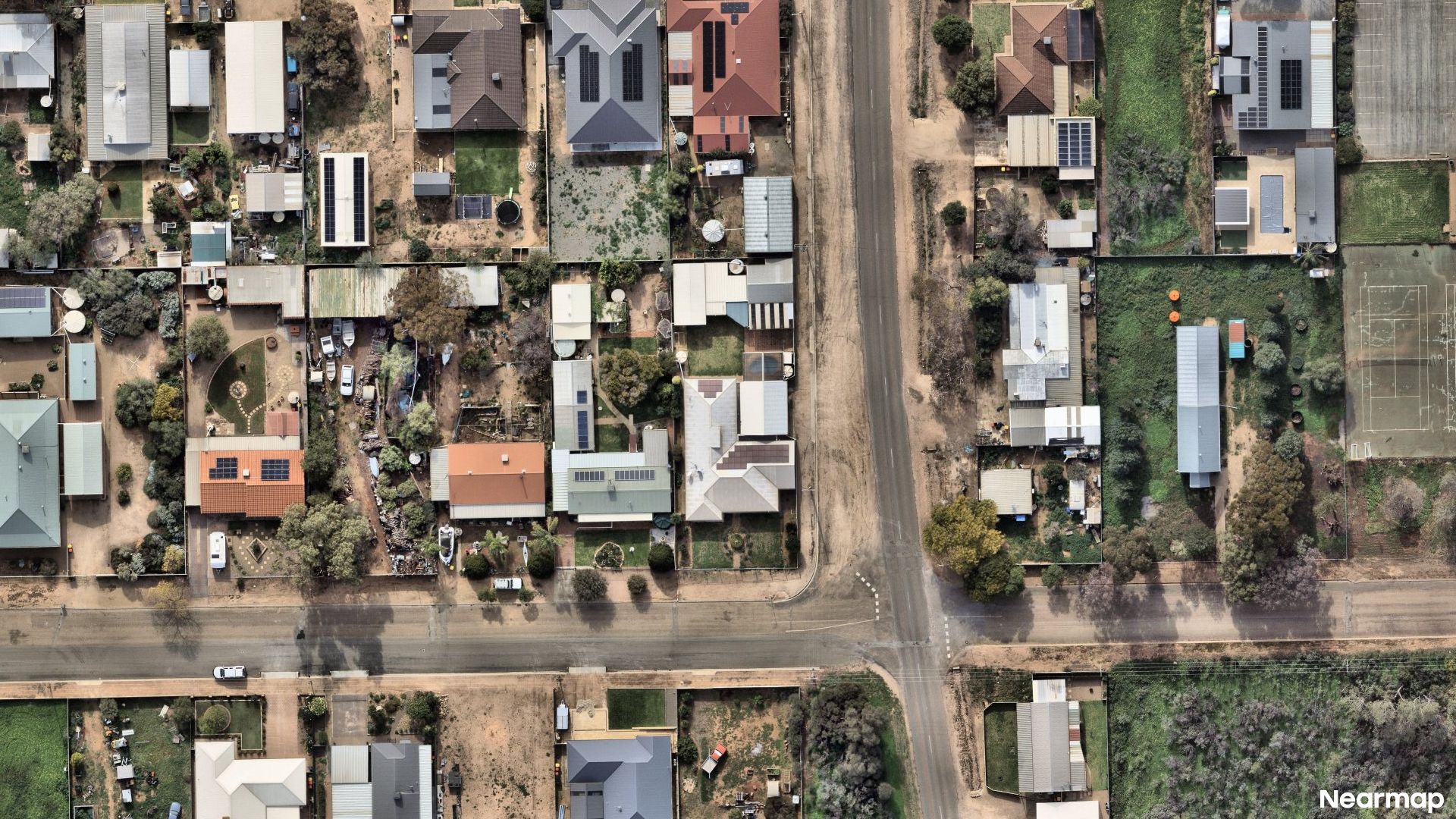 Vertical aerial view