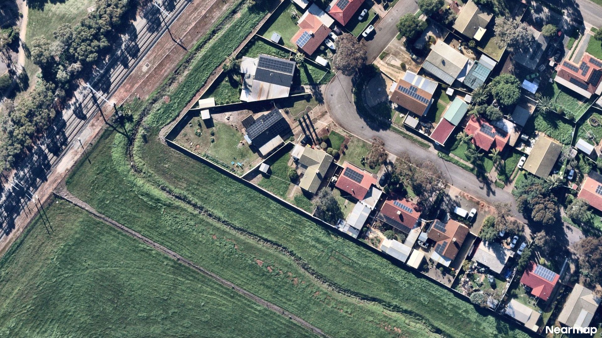 Vertical aerial view