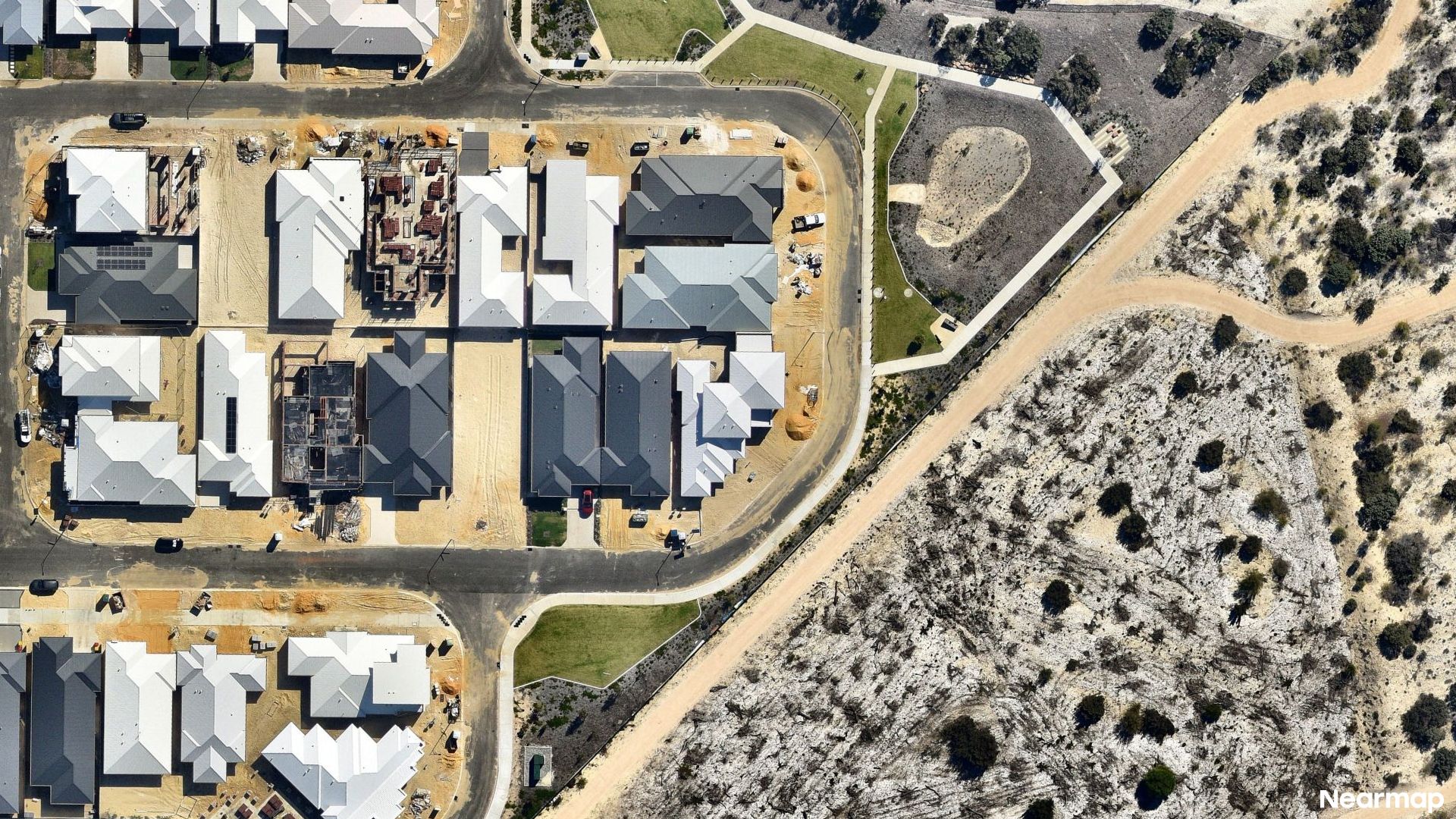 Vertical aerial view