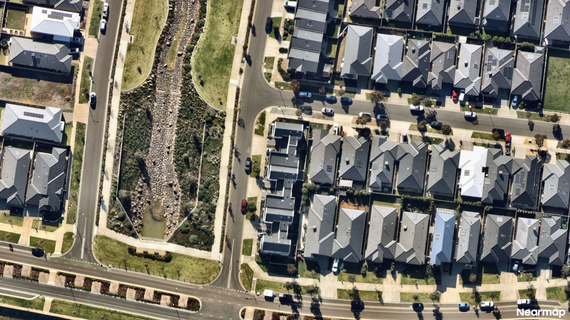 Vertical aerial view