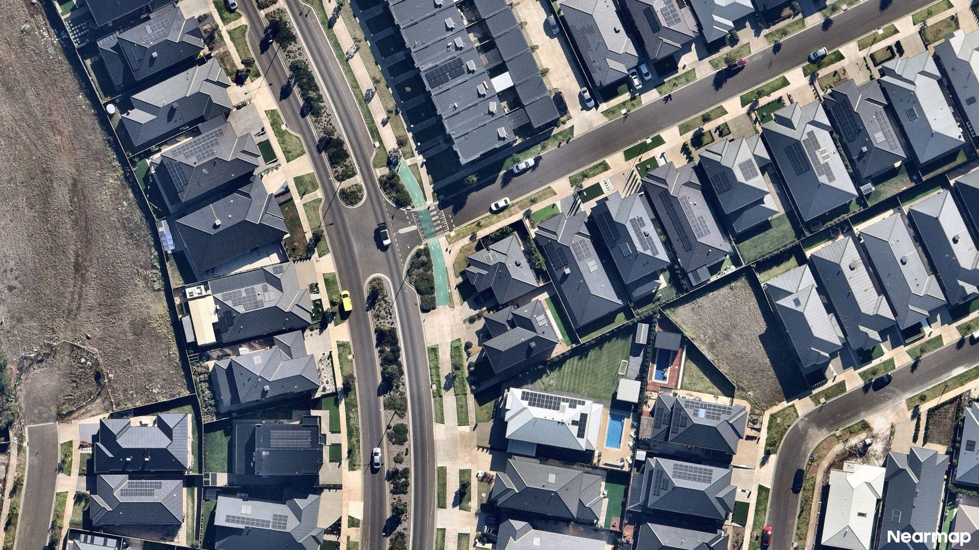 Vertical aerial view
