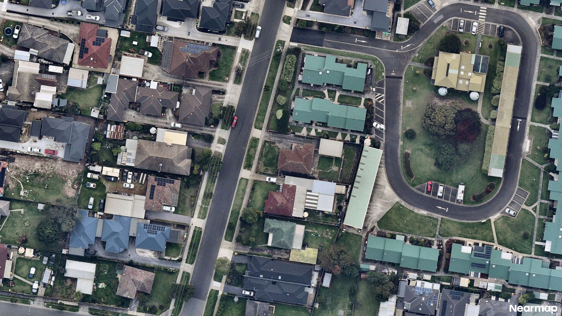 Vertical aerial view