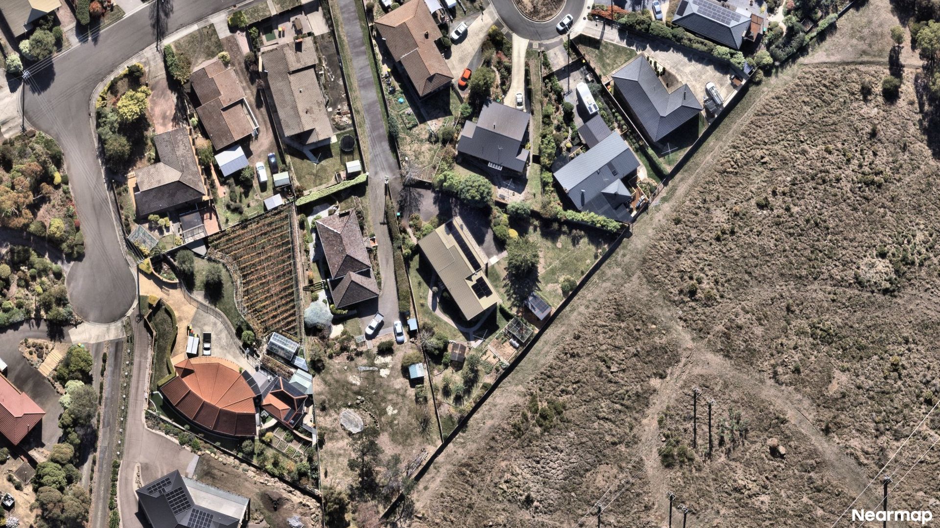 Vertical aerial view