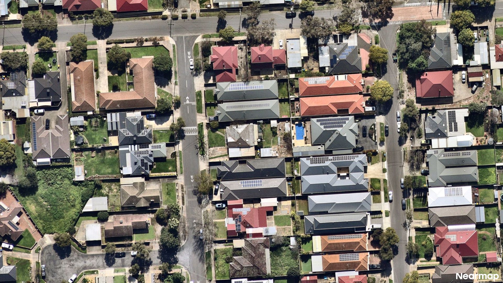 Vertical aerial view