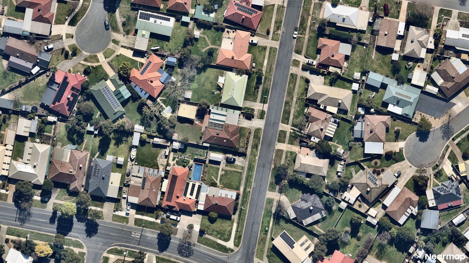 Vertical aerial view