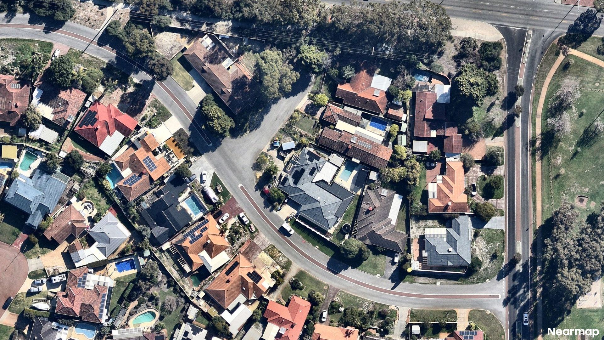 Vertical aerial view