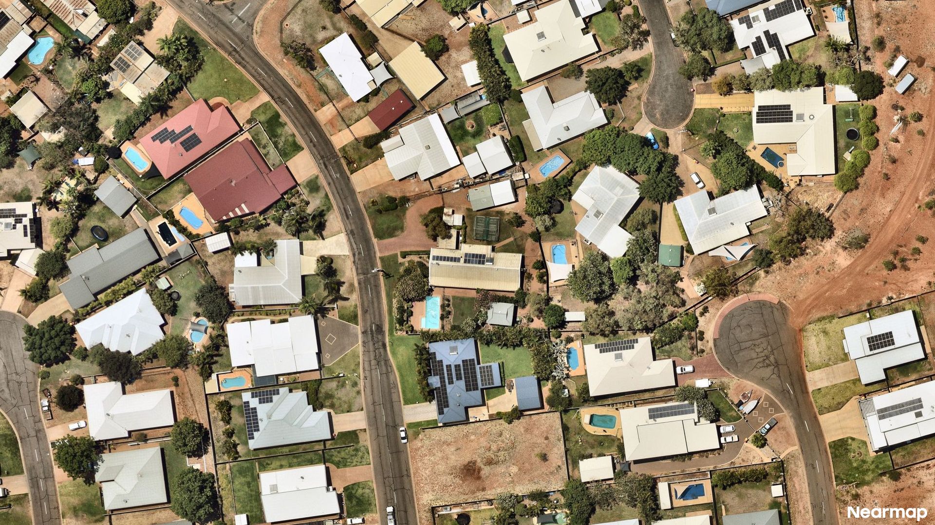 Vertical aerial view