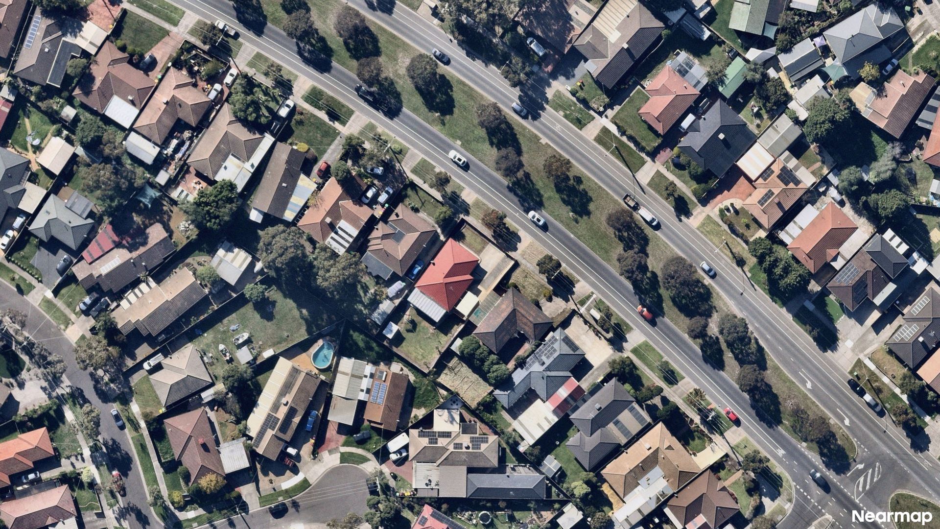 Vertical aerial view