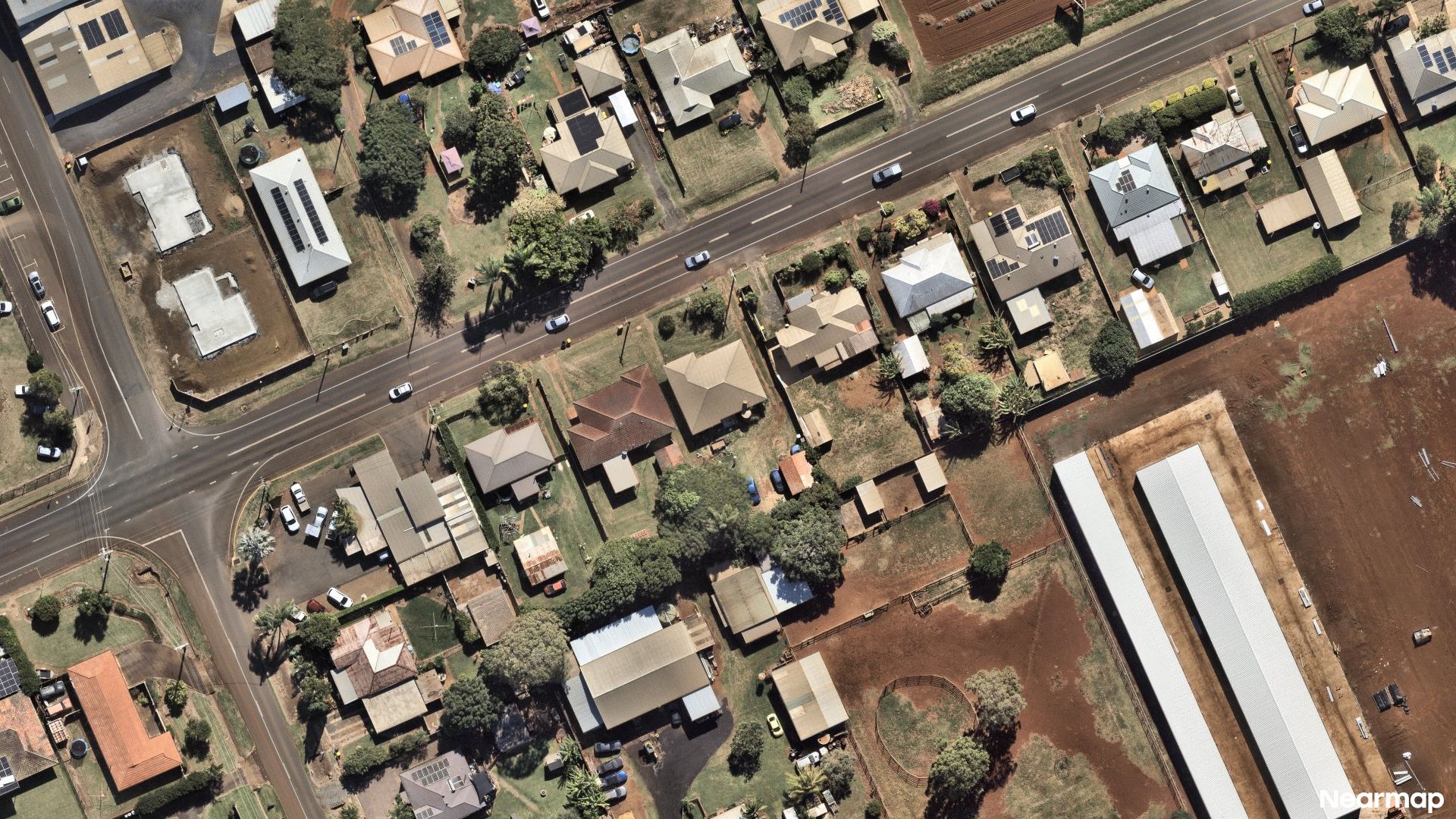 Vertical aerial view