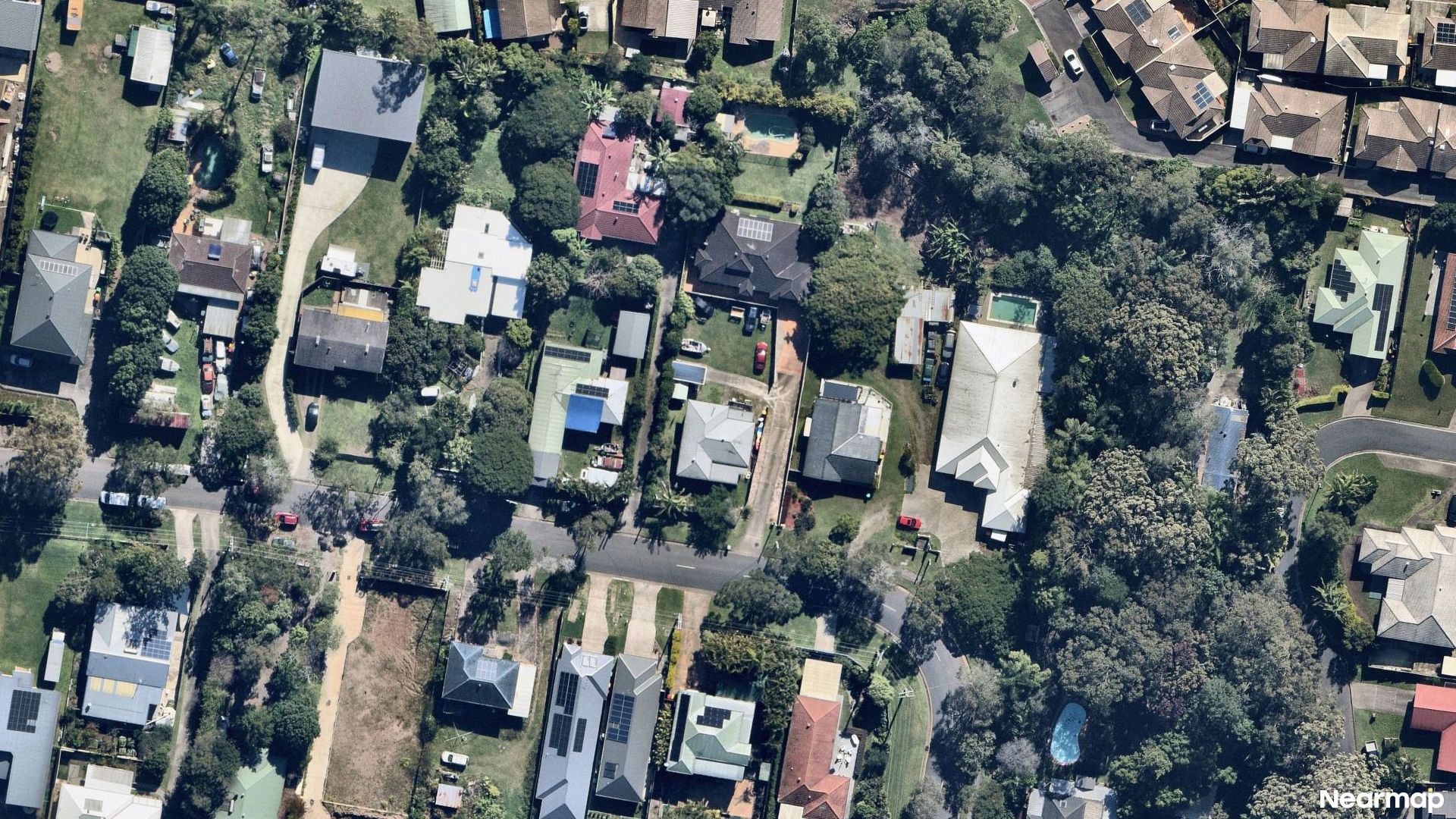 Vertical aerial view