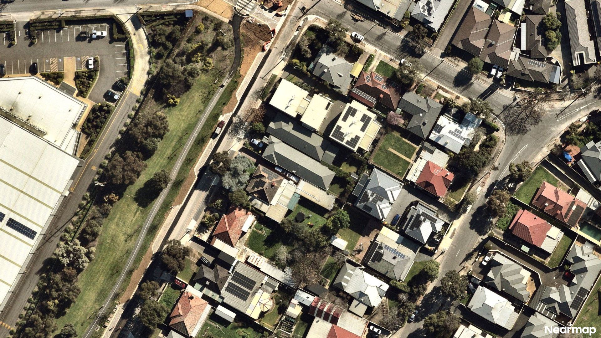 Vertical aerial view
