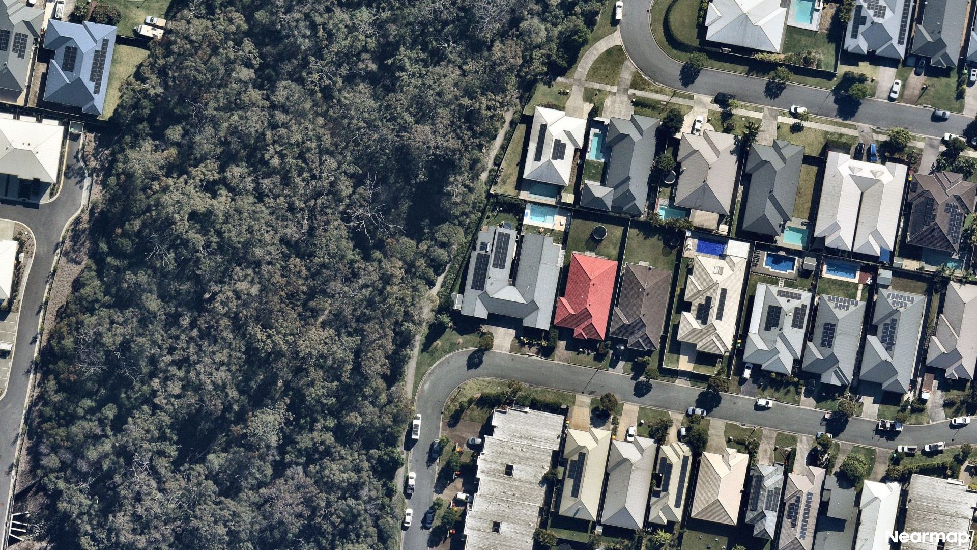 Vertical aerial view