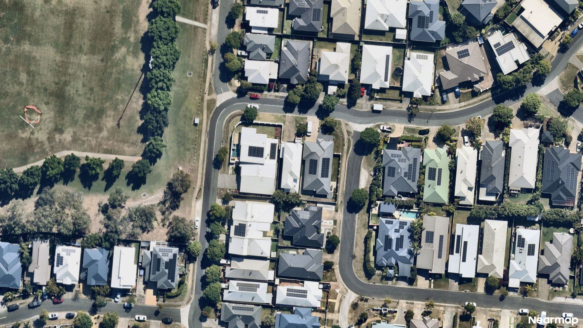 Vertical aerial view