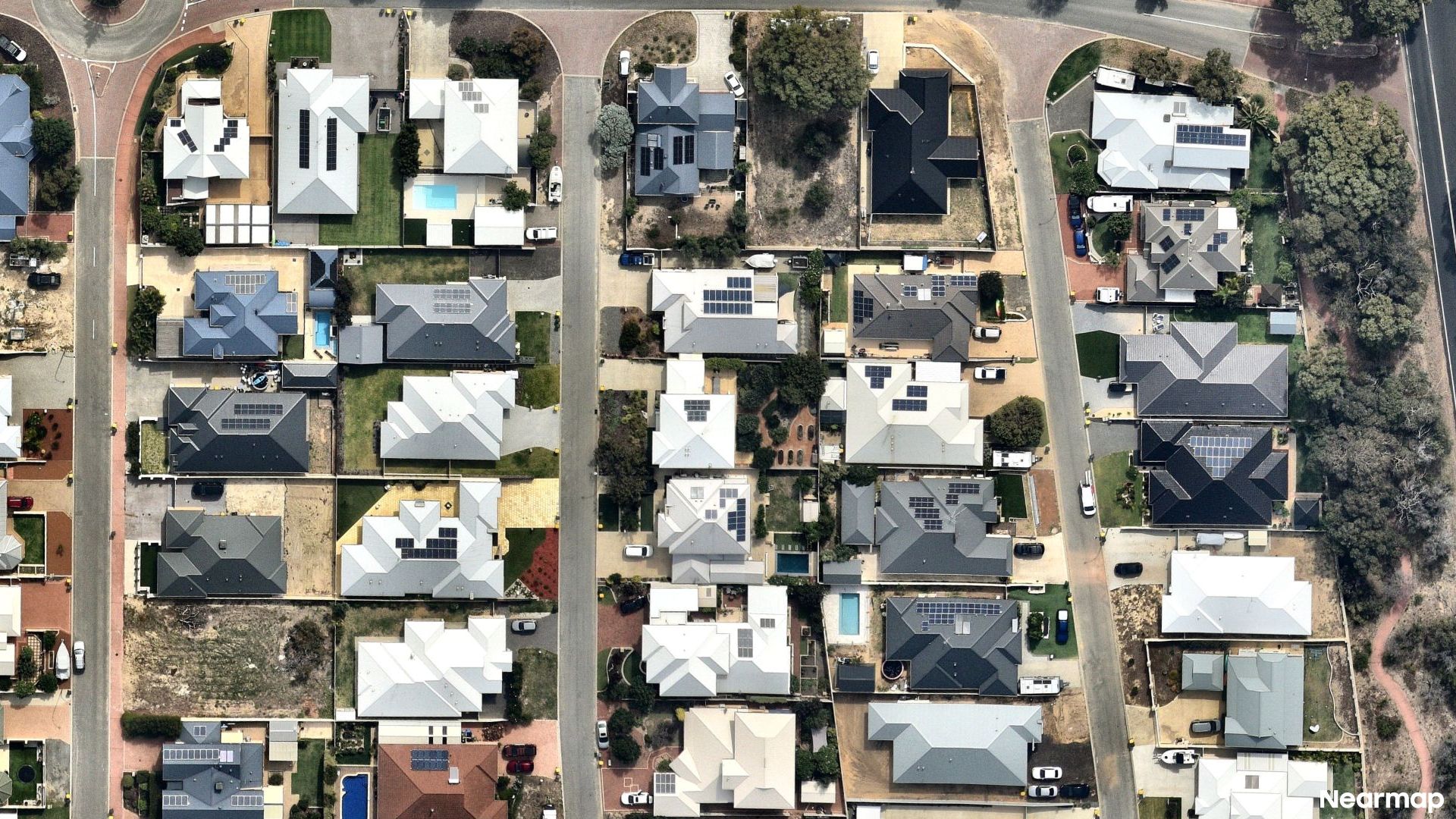 Vertical aerial view