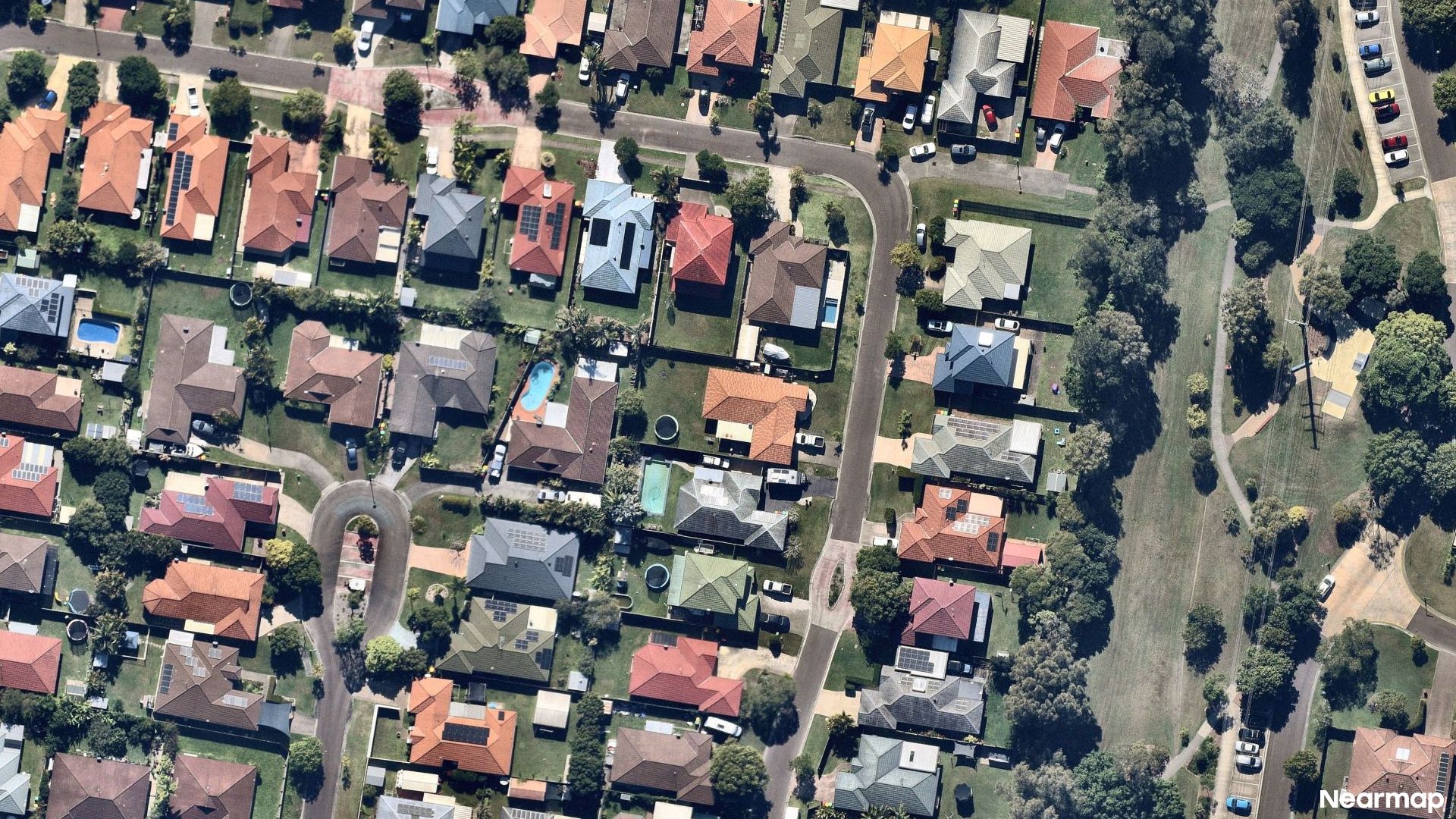Vertical aerial view