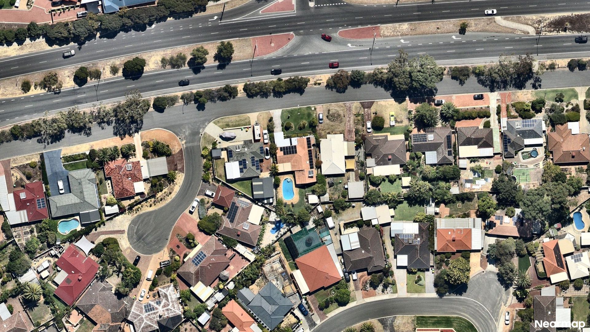Vertical aerial view