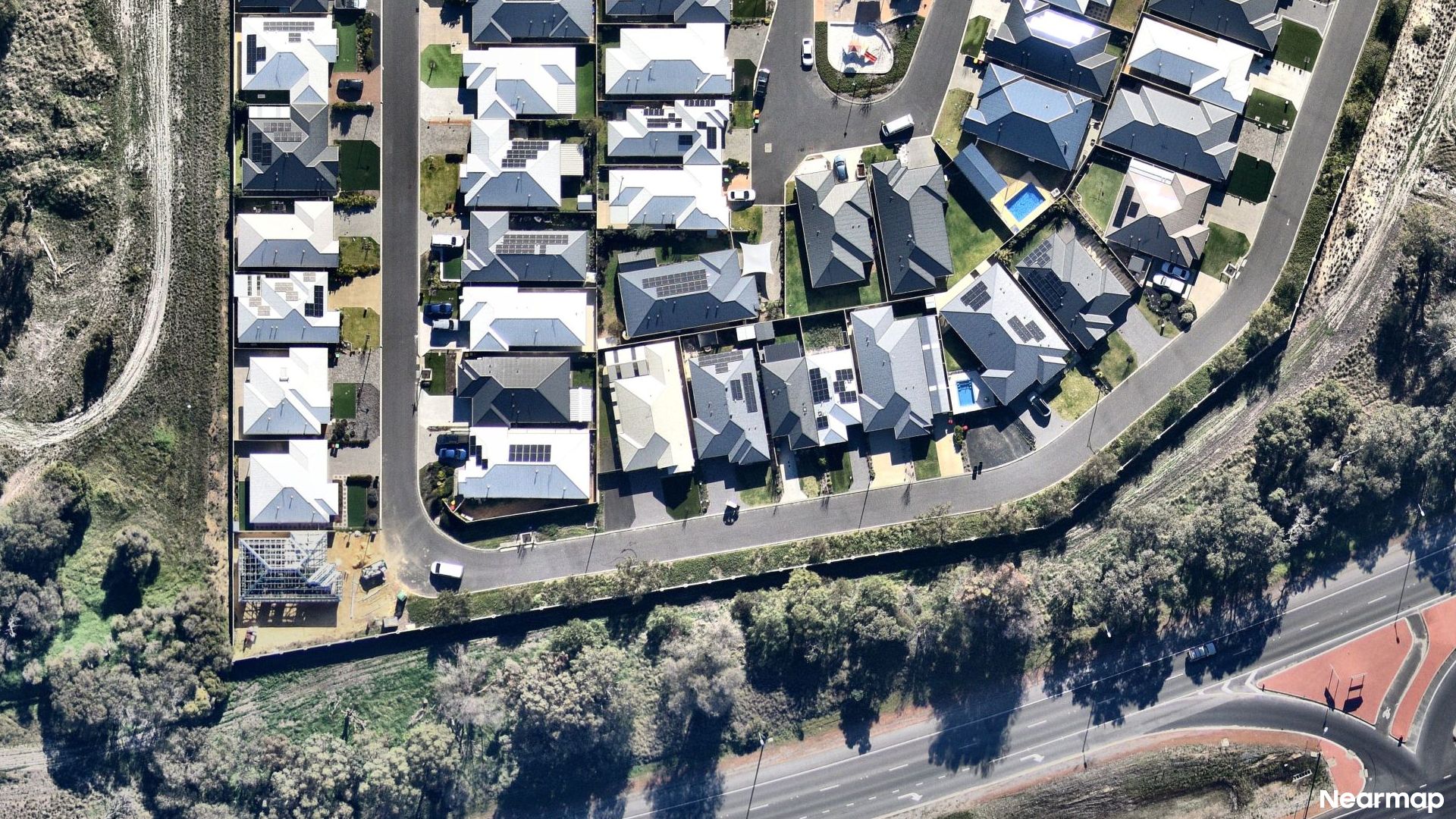 Vertical aerial view