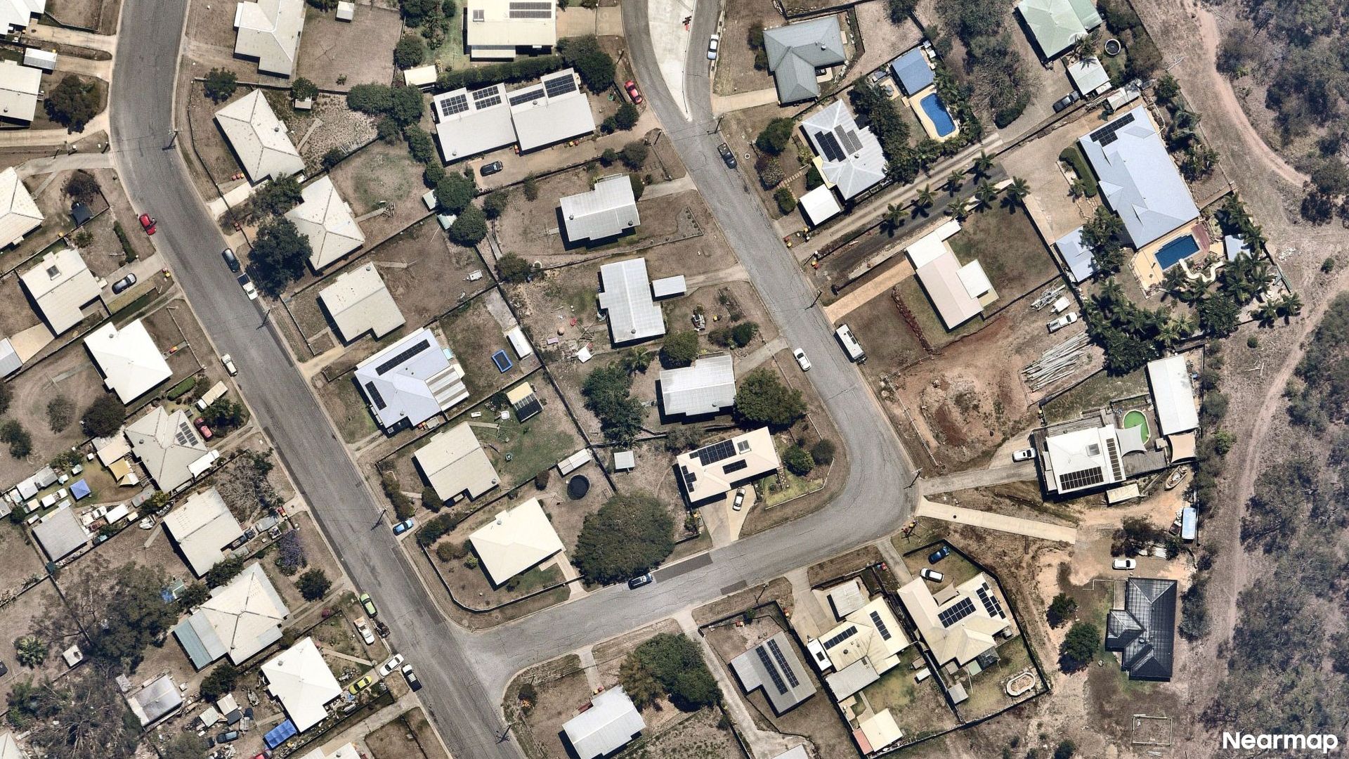 Vertical aerial view